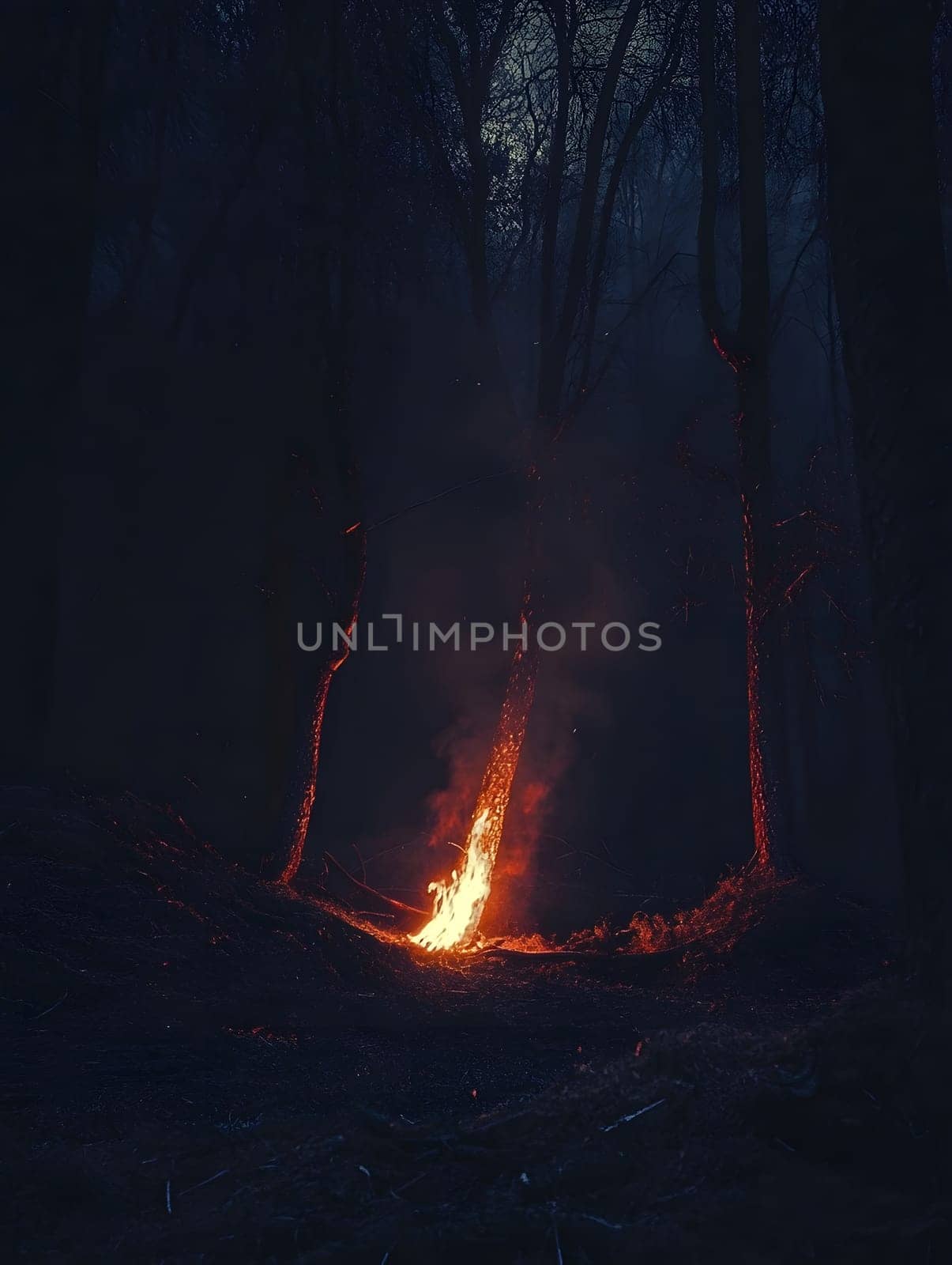 Forest wildfire Burning Burn Trees Flame Emergency