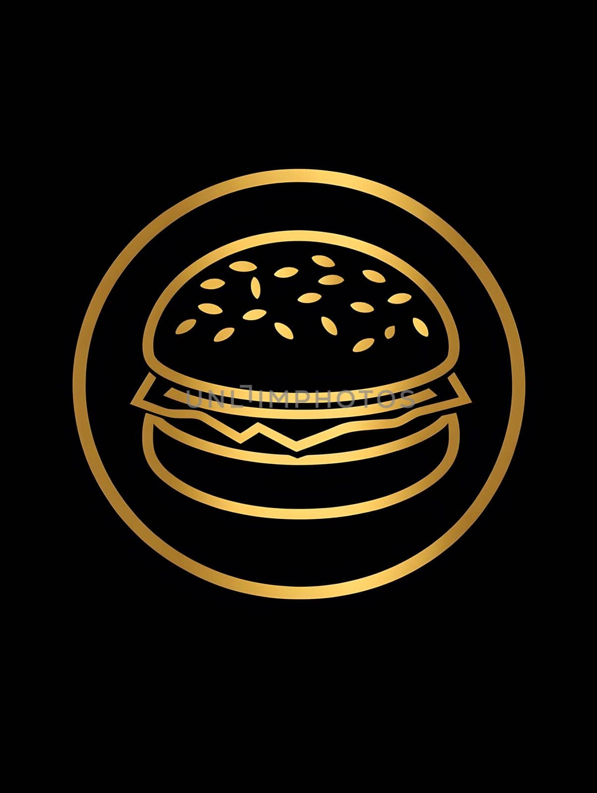 Cheeseburger Fast Food Delicious Tasty Burger Icon Logo Symbol
