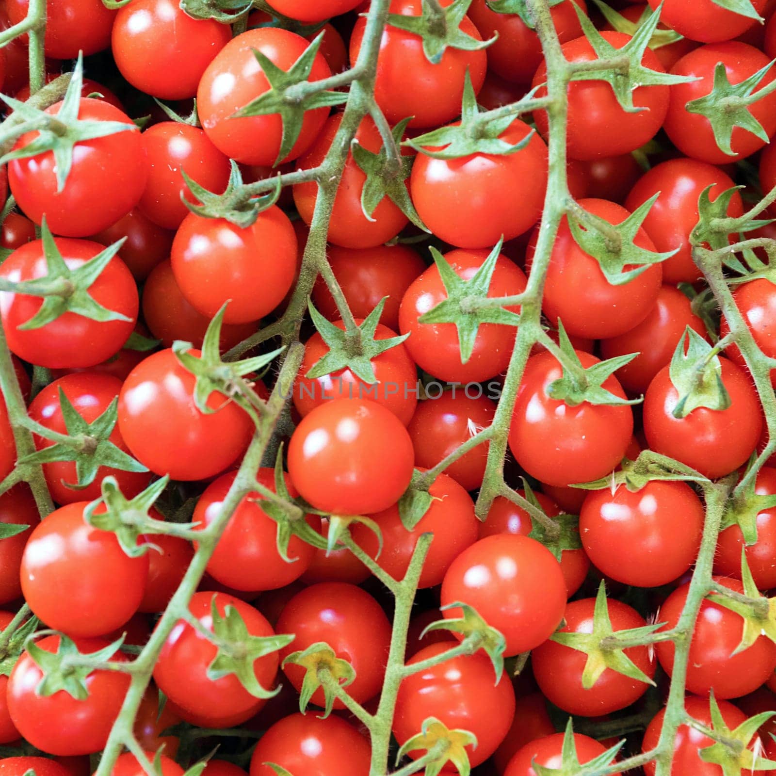 Cherry tomatoes background. Healthy food.