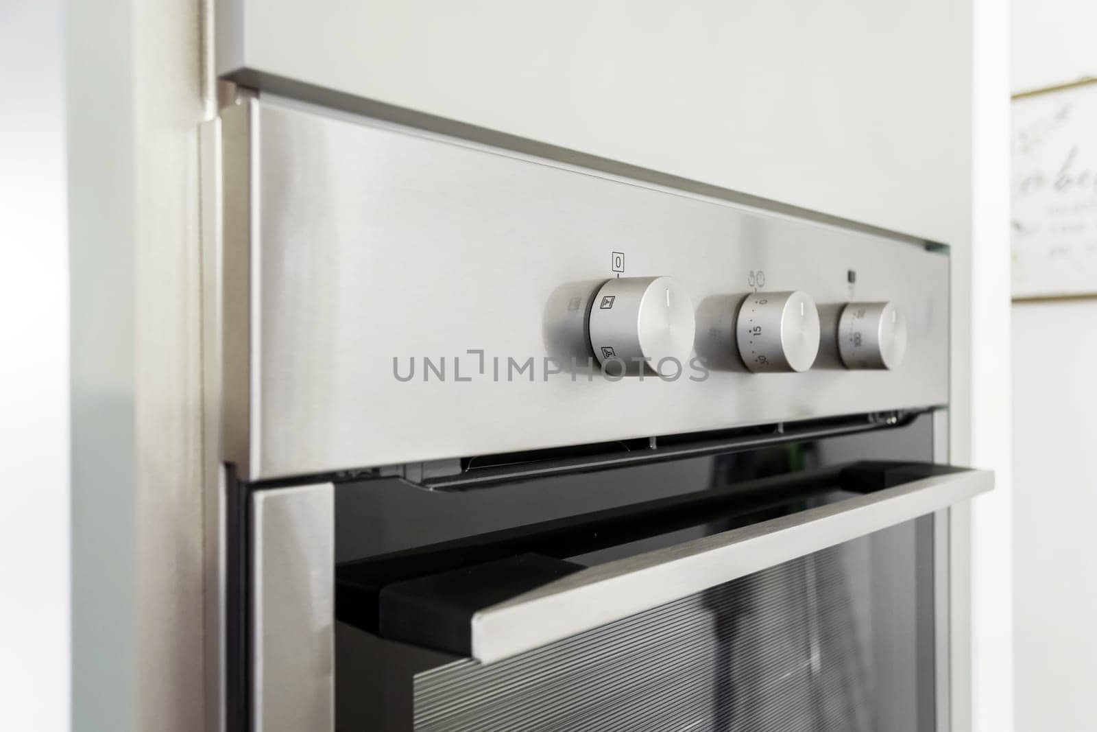 Modern electric oven. Cooking appliance.