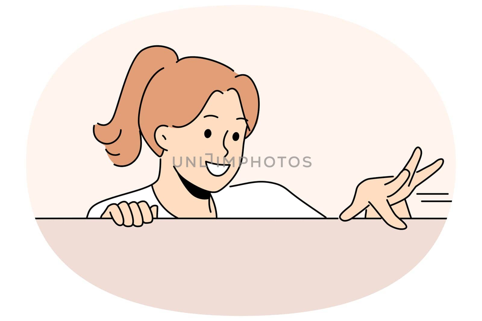 Clean woman checks presence of dust on surface after completing general cleaning in apartment. Housekeeping manager girl runs finger on tabletop, controlling work of maids cleaning hotel room