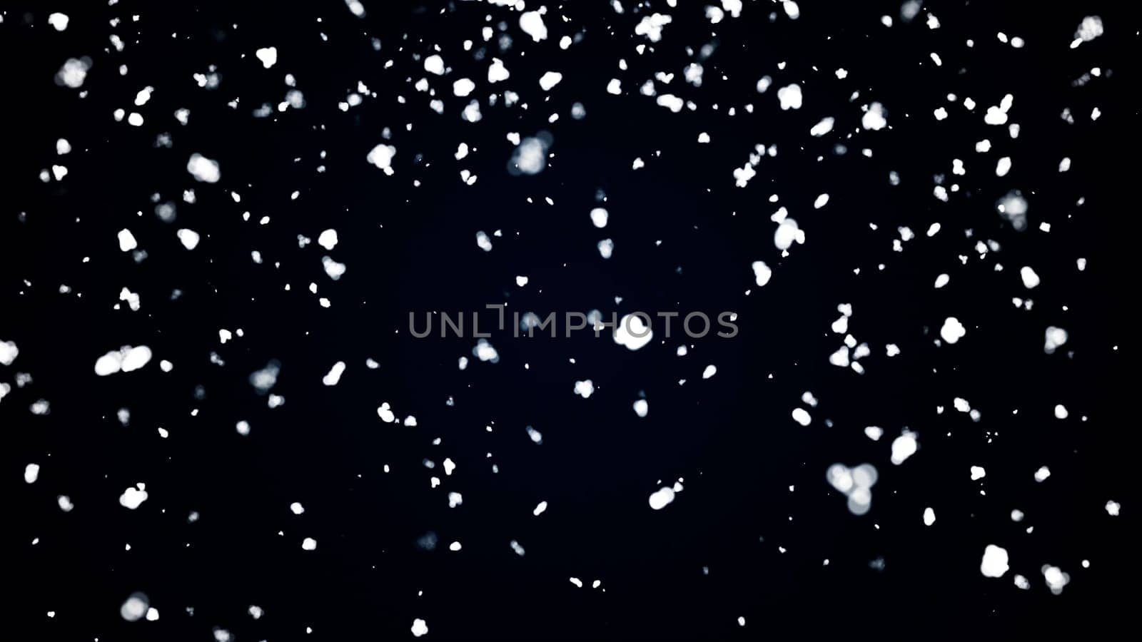 3d render snow. Computer generated