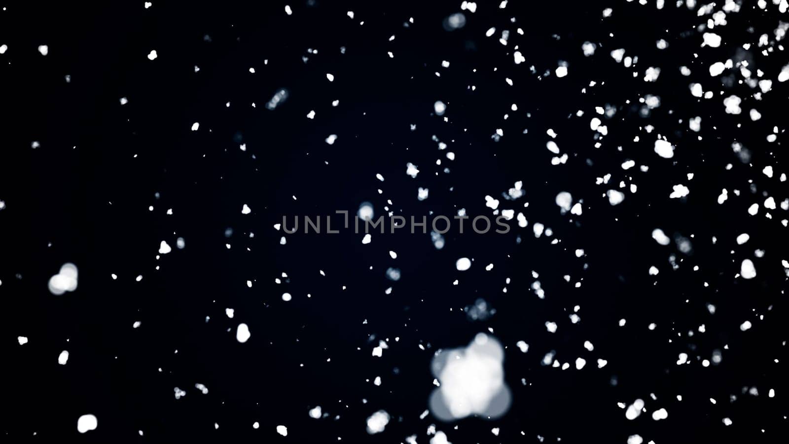 3d render snow. Computer generated