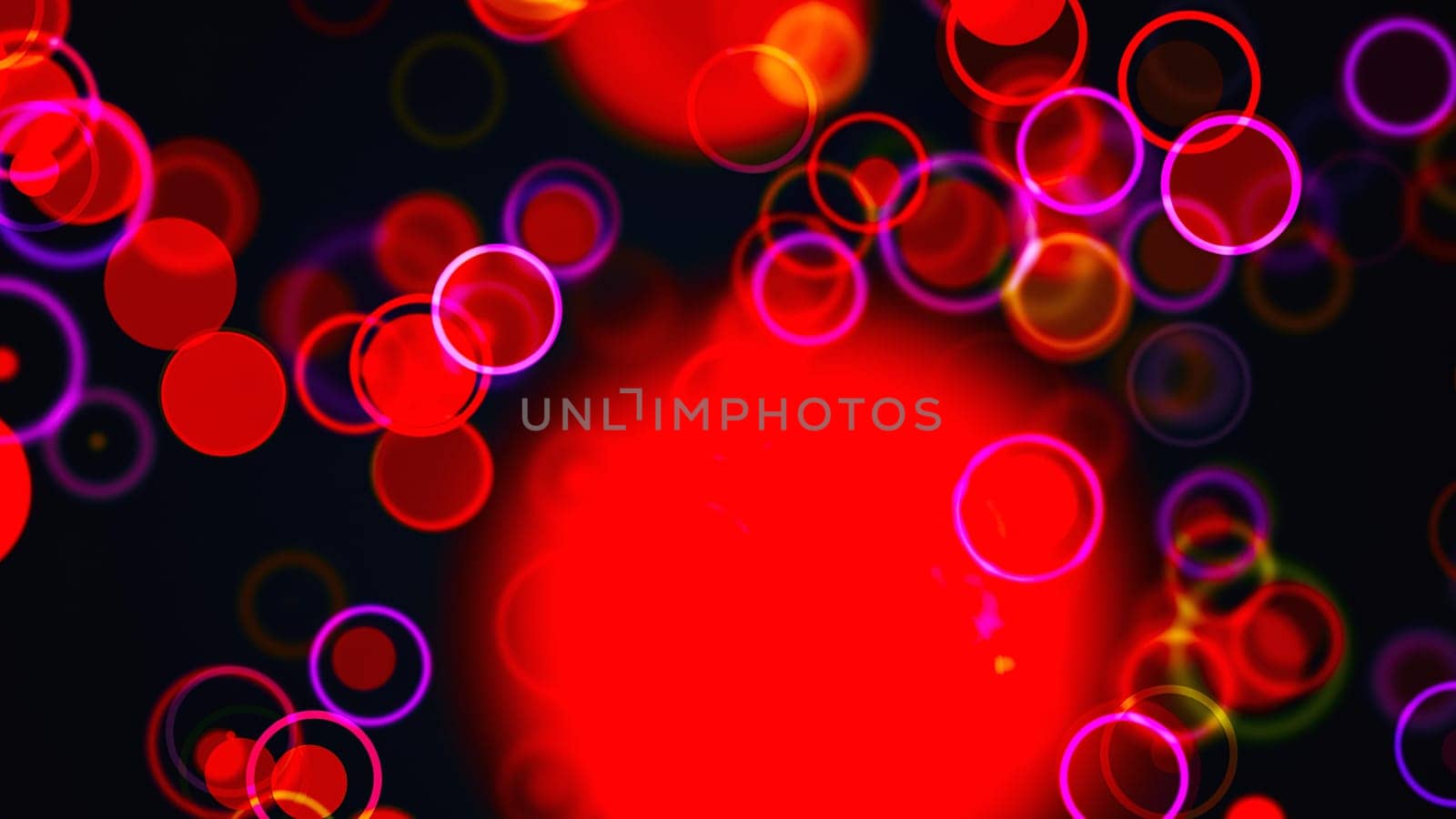 Abstract circles particles. Computer generated 3d render