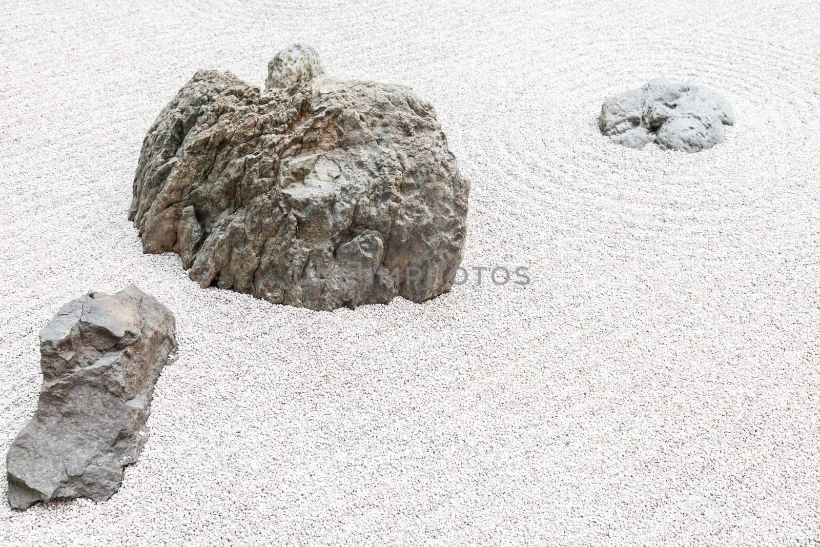Zen garden background. Concept of calm, harmony, health, meditation, relax with copy space