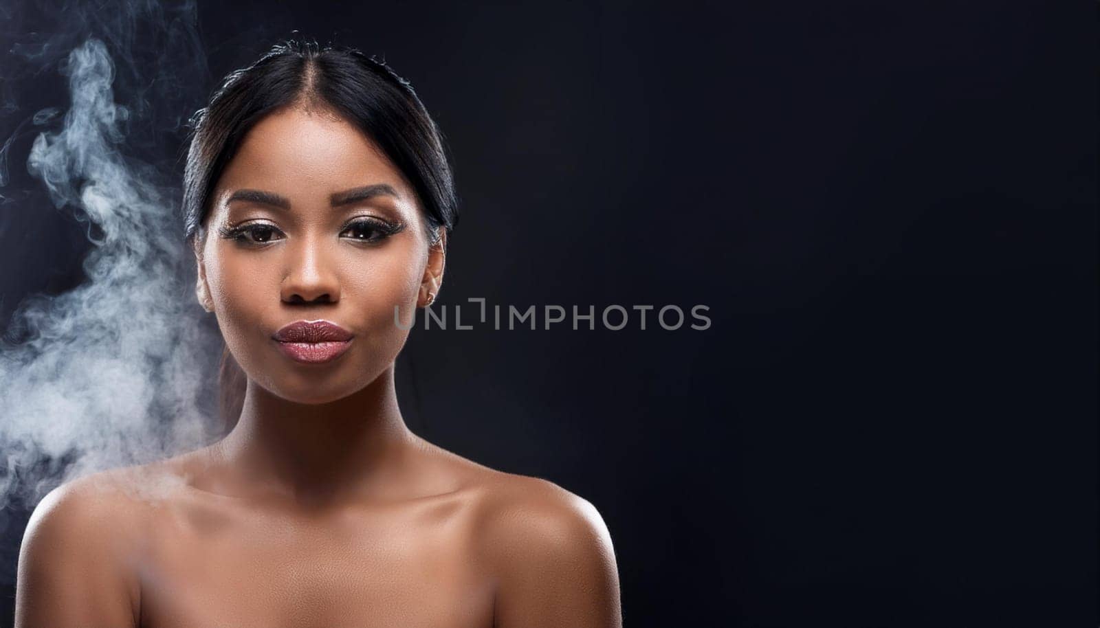 pretty young woman portrait, AI generated image