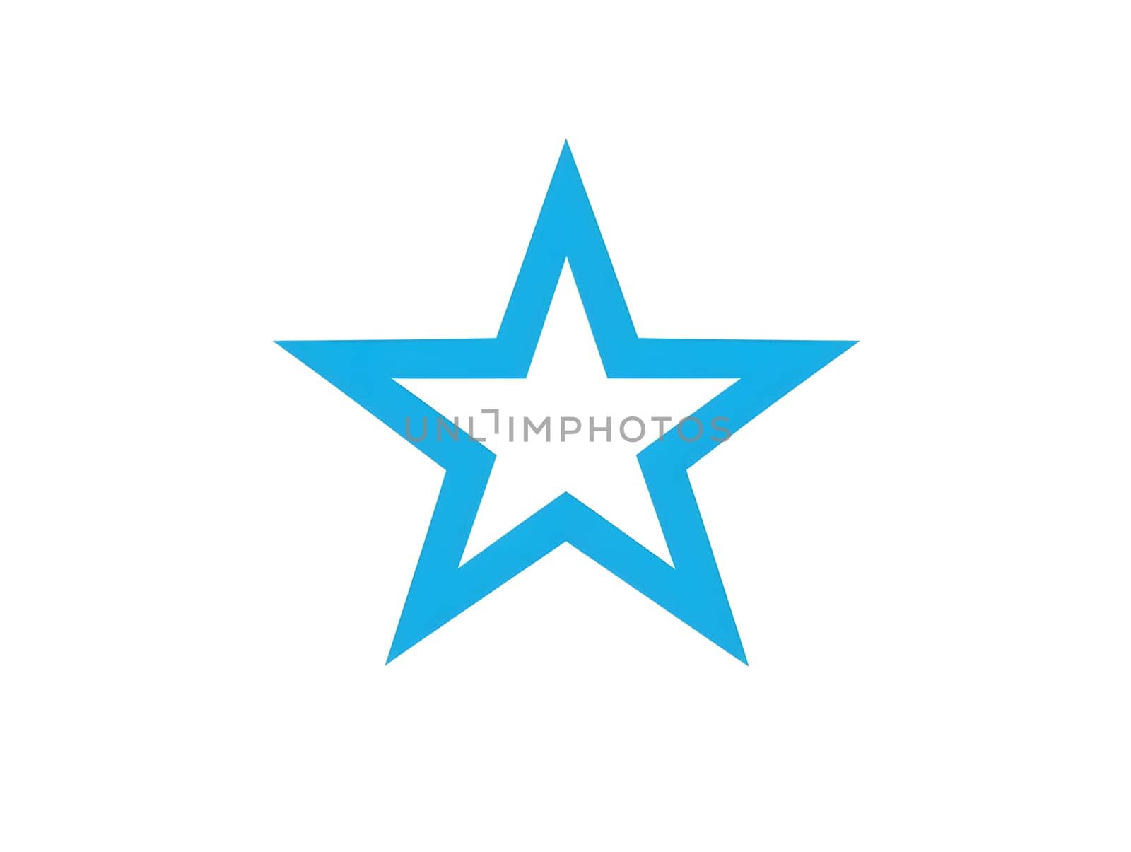 Simple Blue Star Graphic Icon logo Emblem
