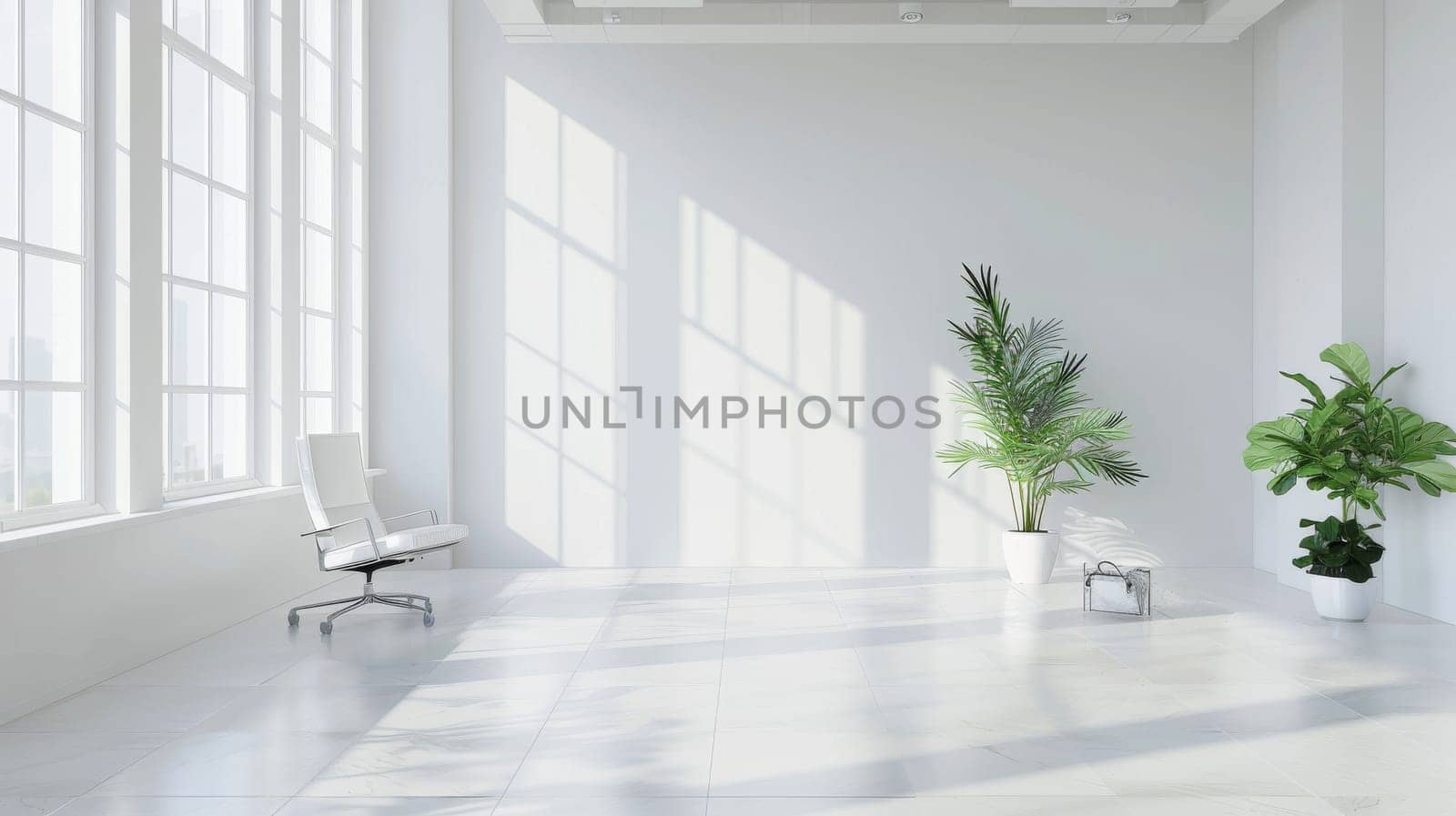 Business environment designed with spacious copy space.