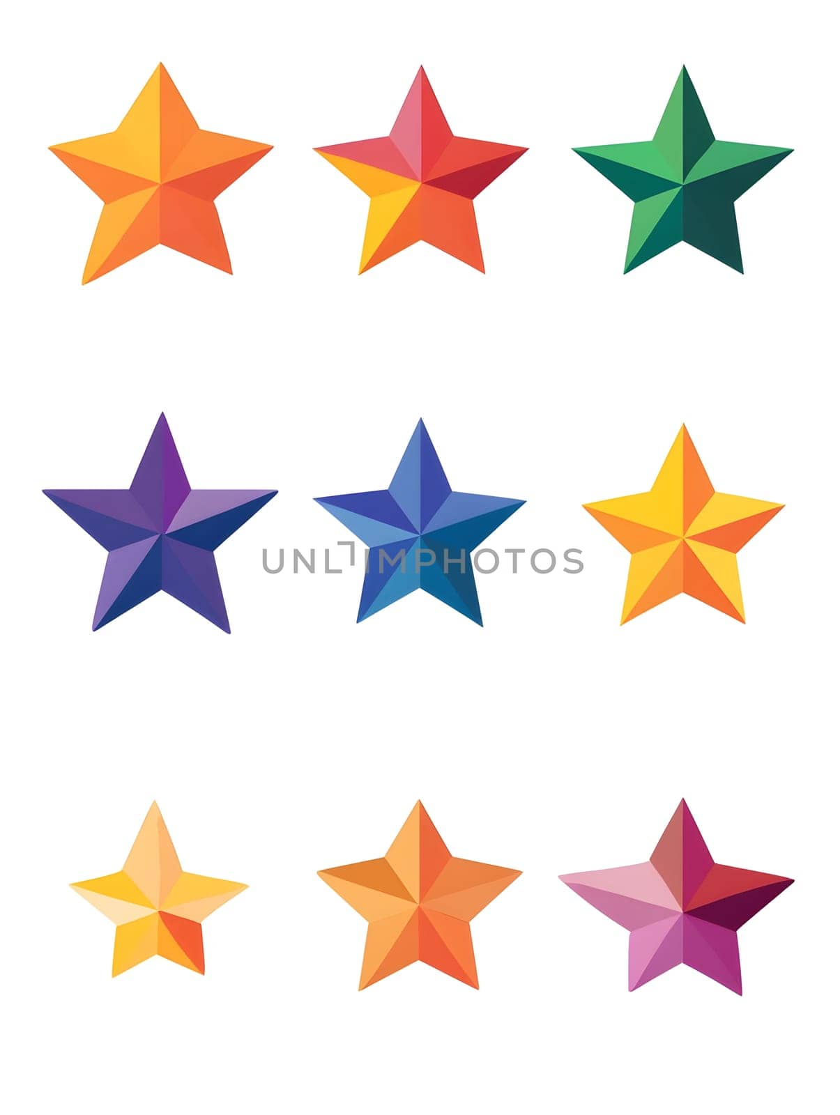 Some Colorful Star Graphic Icon logo Symbol