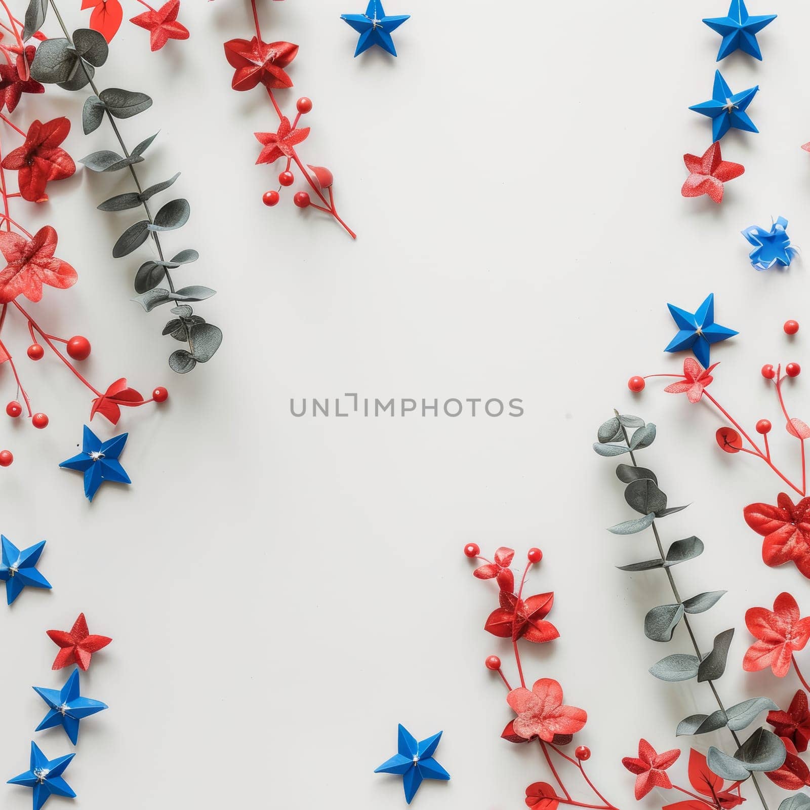 Clean white backdrop with subtle patriotic details for Patriot Day and ample copy space.