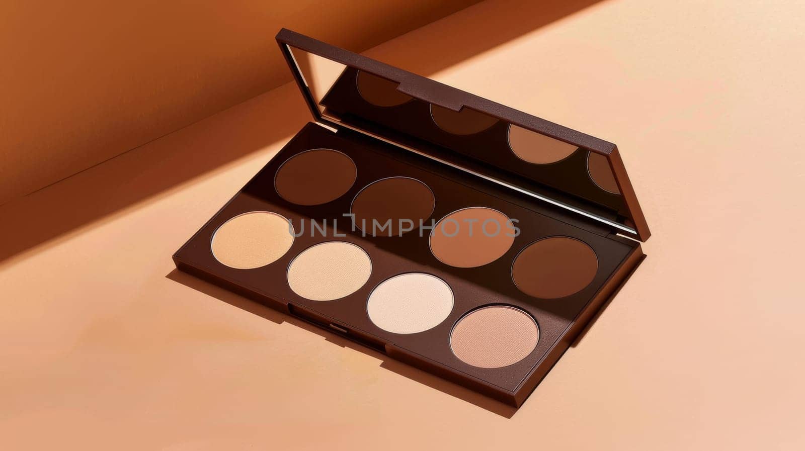 Contour palette with multiple shades for sculpting and highlighting.