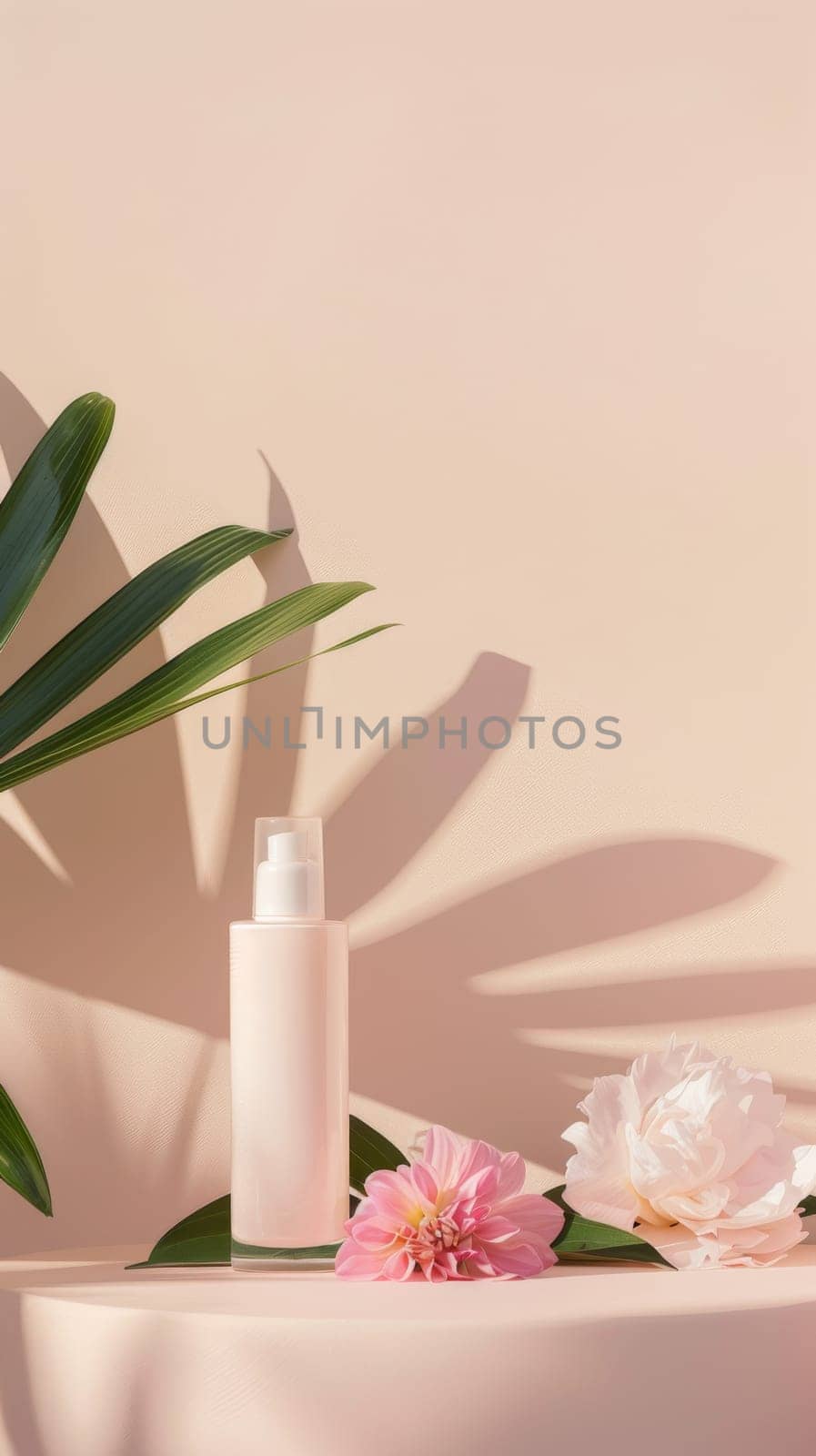 Copy space for cosmetic advertisement or beauty product launch.