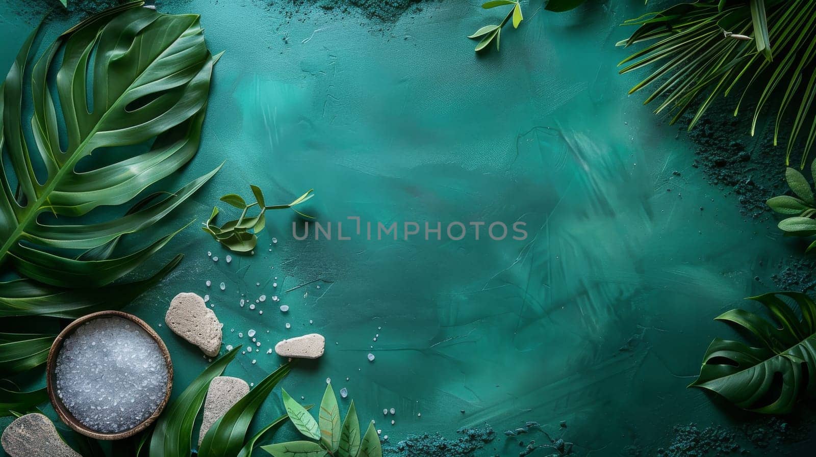 Copy space strategically positioned within the aesthetic of wellness imagery