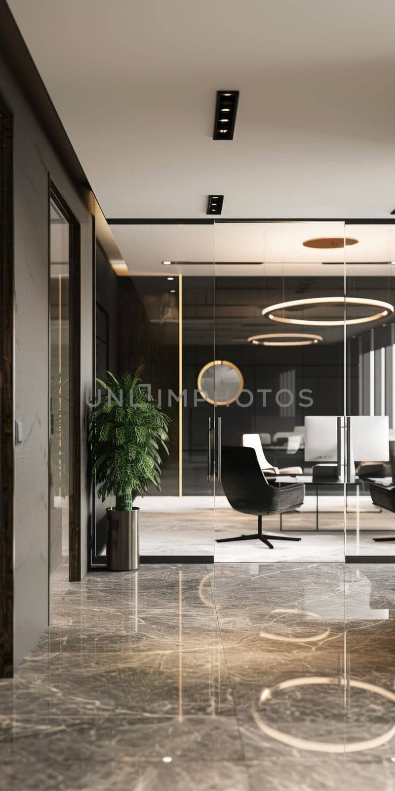 Corporate scene with a sophisticated layout pattern.