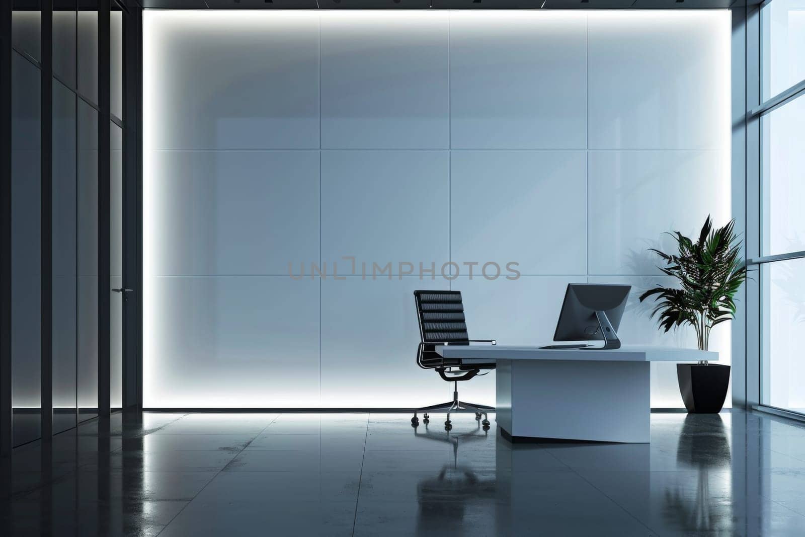 Corporate background offering ample room for messaging.