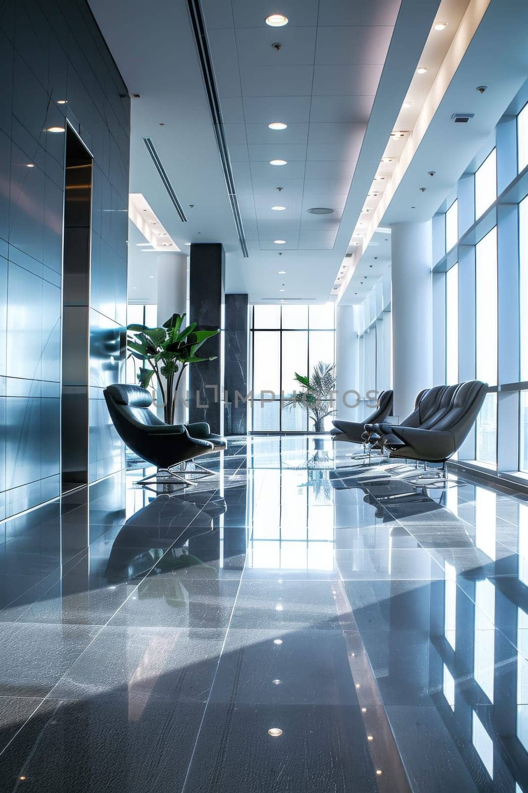 Corporate layout with a large area for copy.