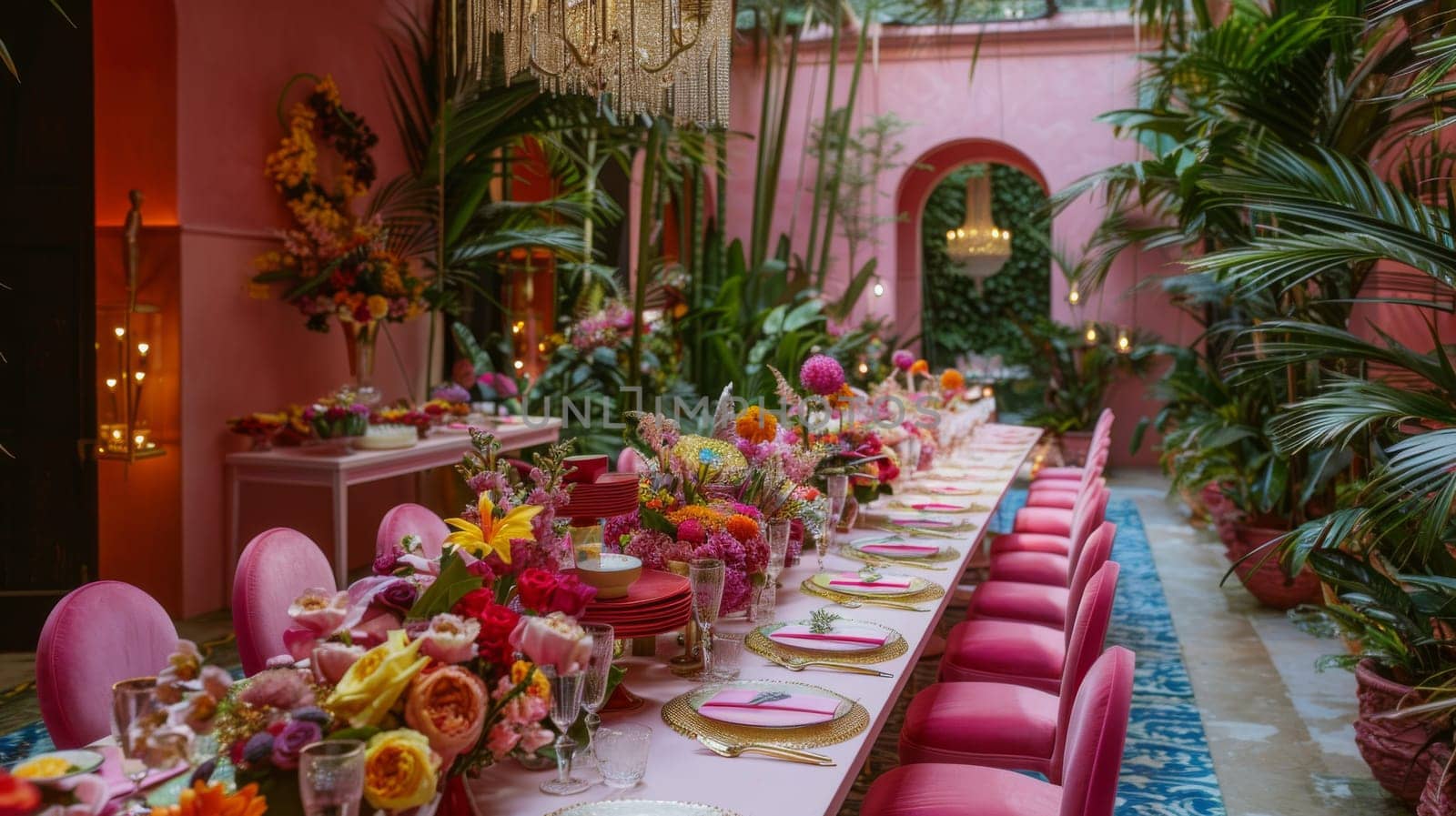 Creative party layout pattern designed to inspire and delight guests