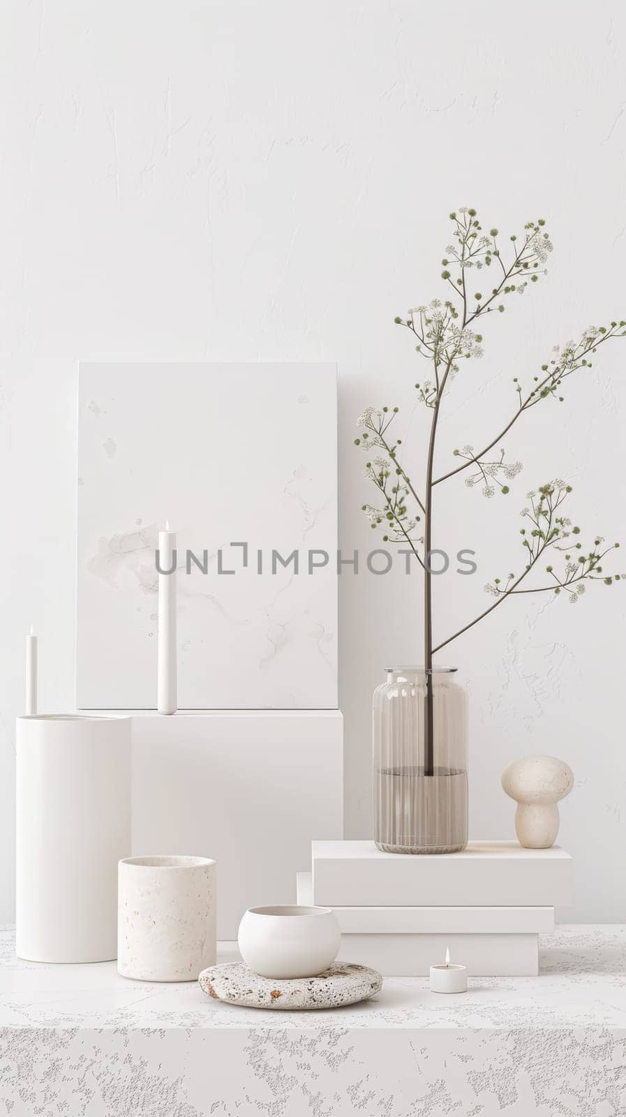 Professional mockup arrangement featuring designs on a pristine white background.