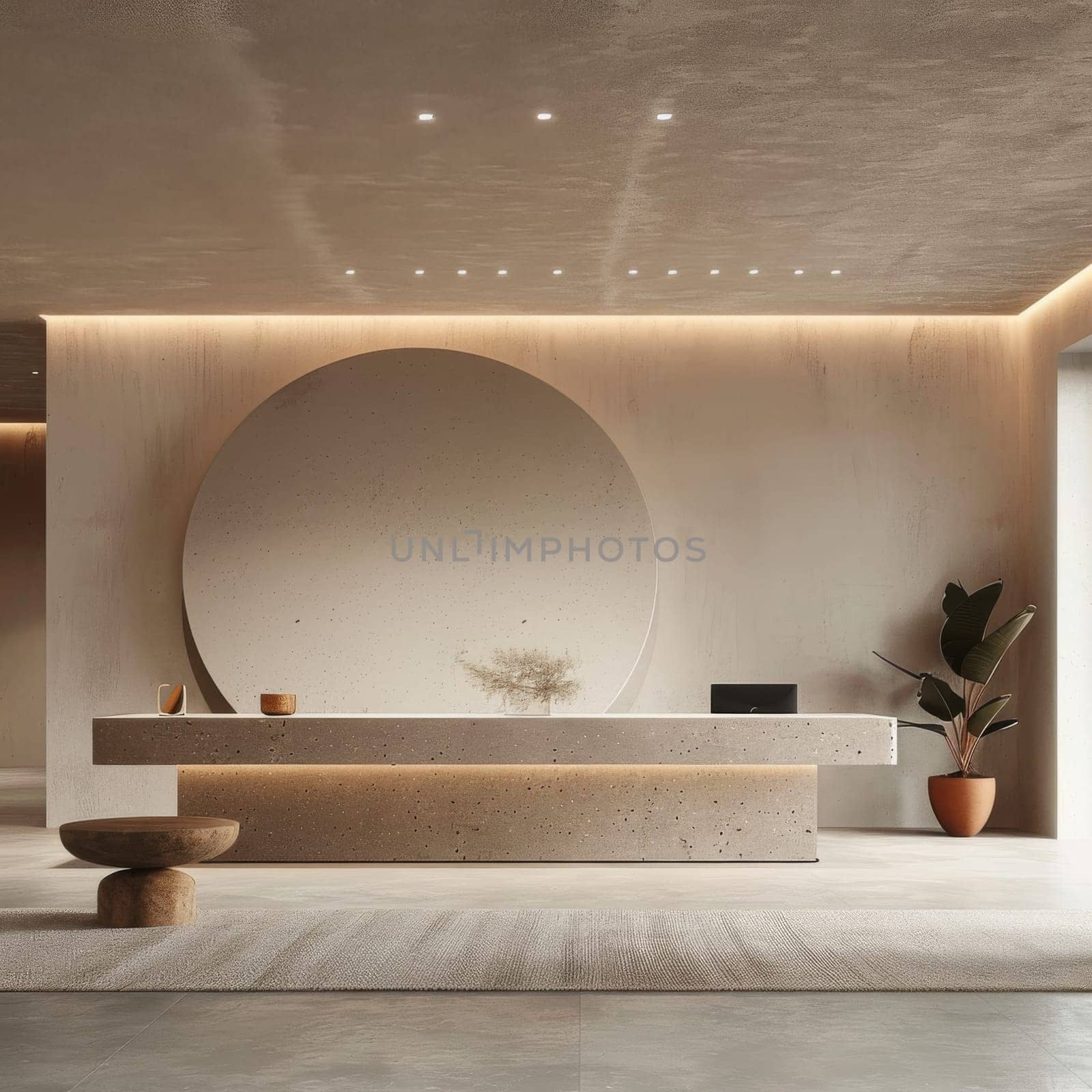 Simple and elegant business environment with minimalistic decor.
