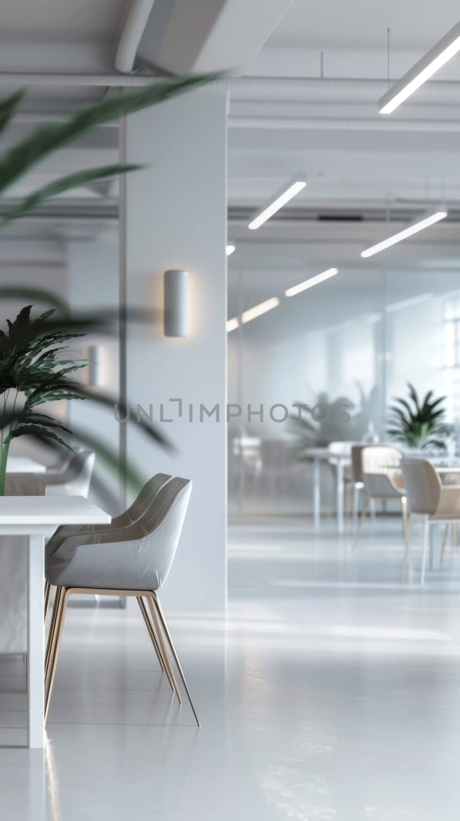 Simple and elegant business environment with minimalistic decor.