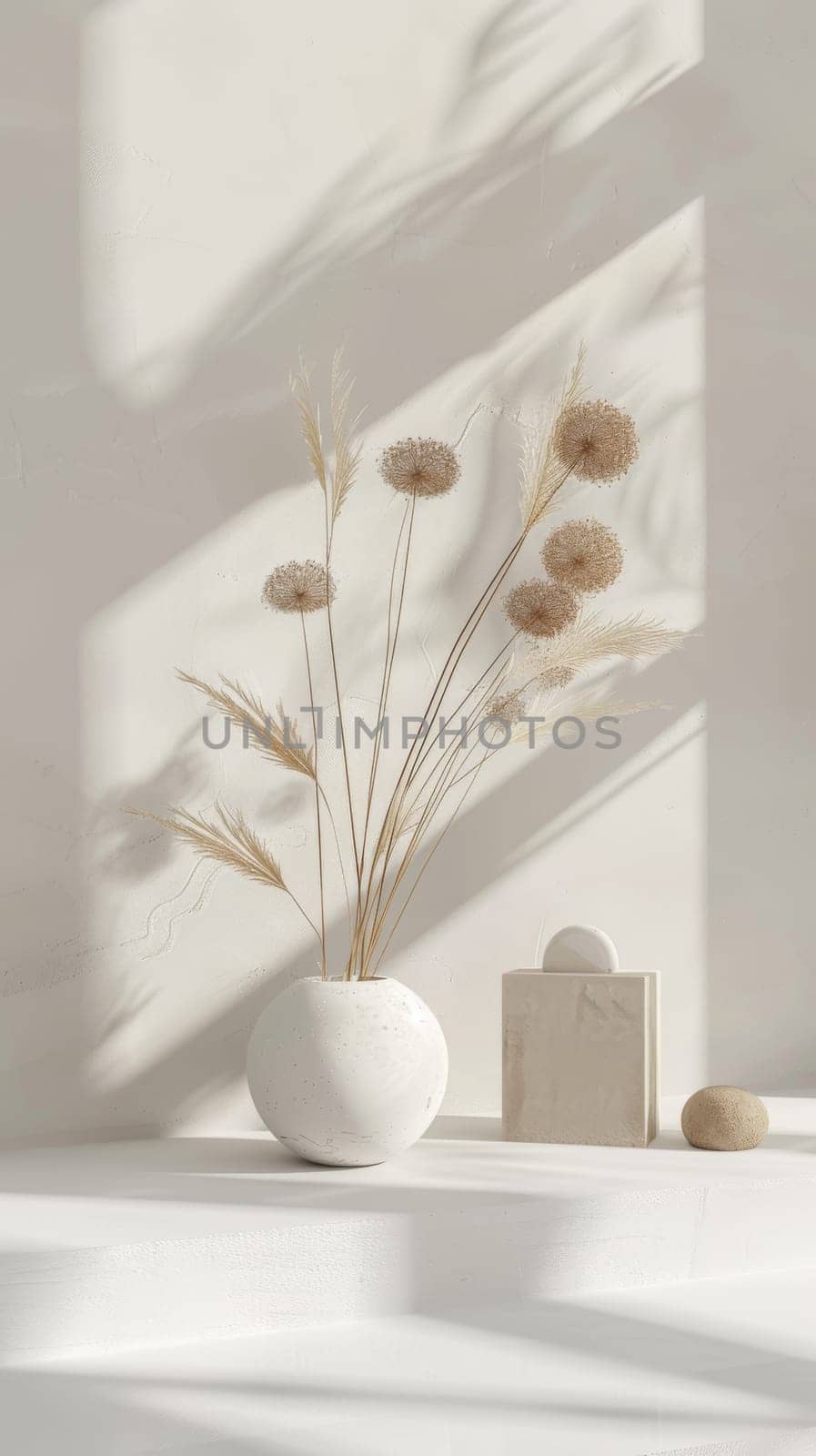 Simple and elegant mockup setup with a neutral background.