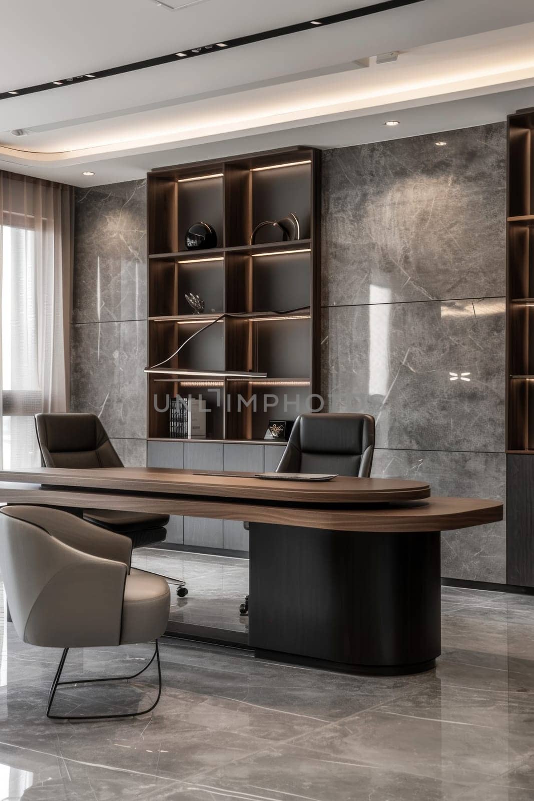 Simple and elegant business environment with minimalistic decor.
