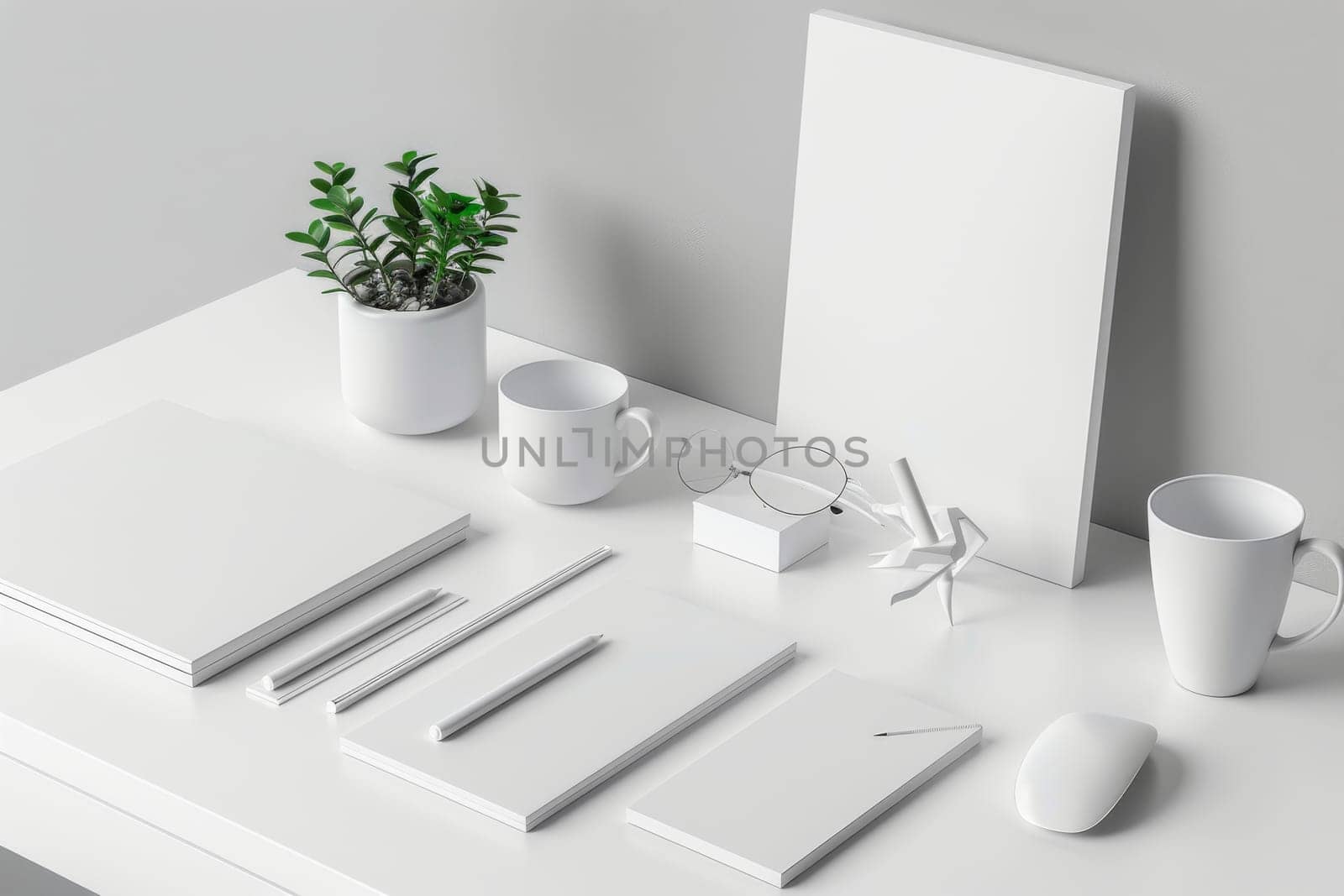 Simple yet sophisticated mockup arrangement for designers.