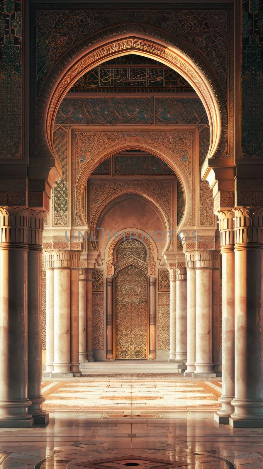 Traditional Islamic architecture with space