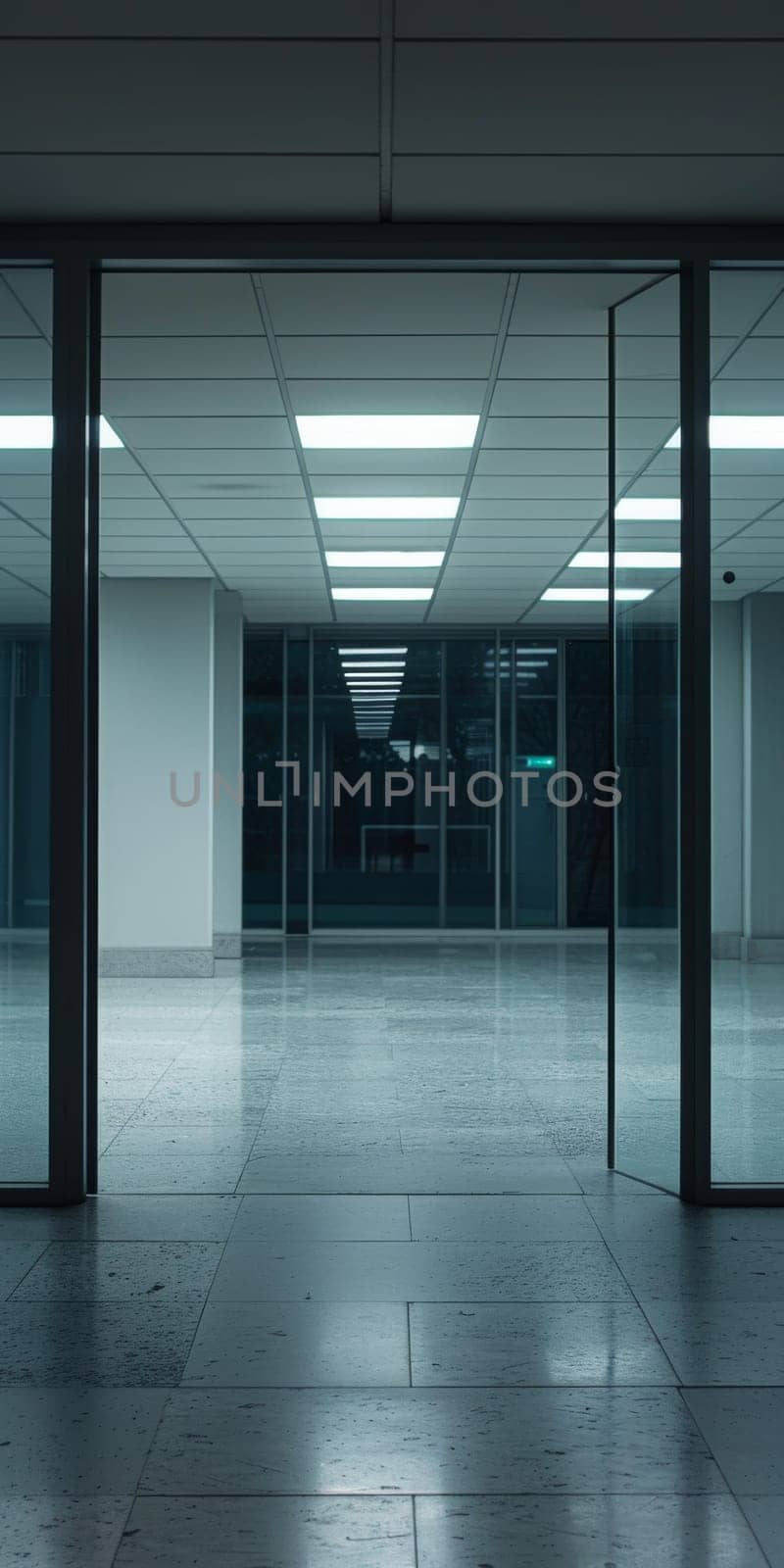 Business environment featuring a blank area for message placement.