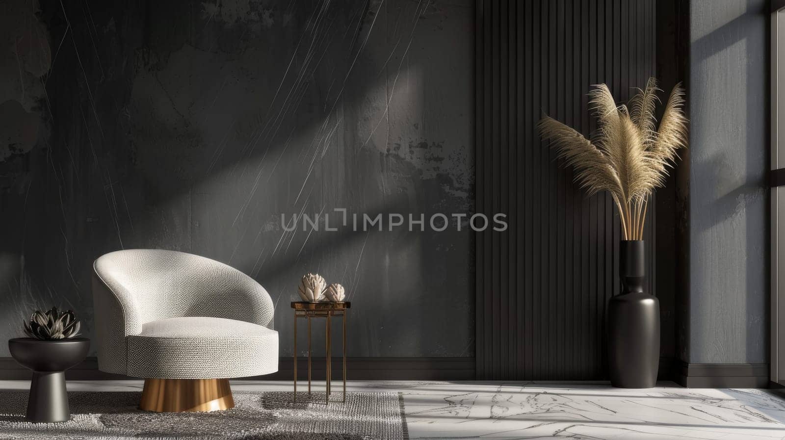 Opulent mockup setup showcasing stylish decoration for a fashionable presentation.
