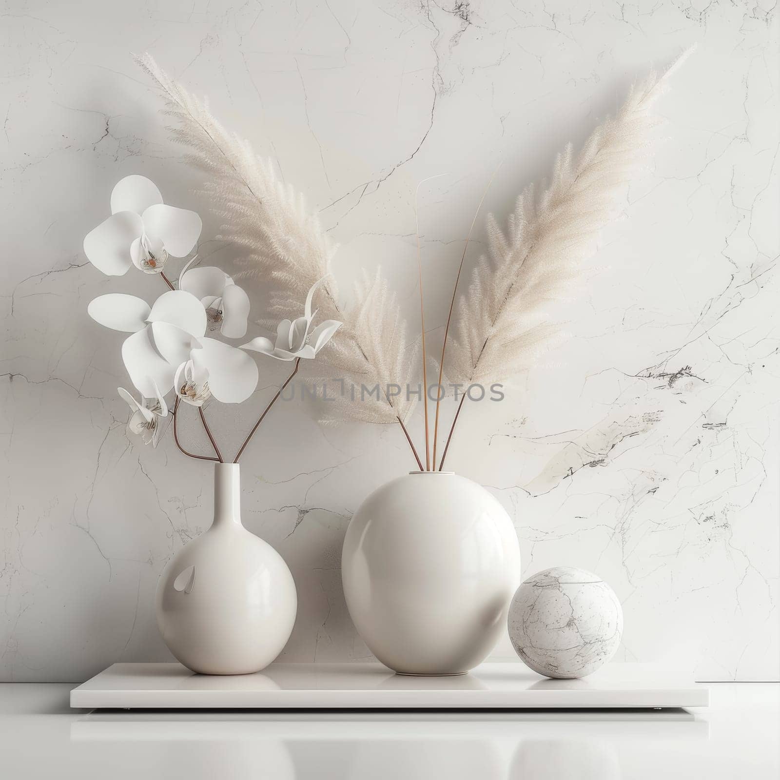 Chic mockup arrangement adorned with stylish decoration for a fashionable presentation.