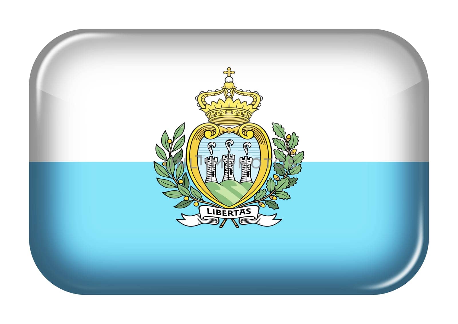 A San Marino web icon rectangle button with clipping path