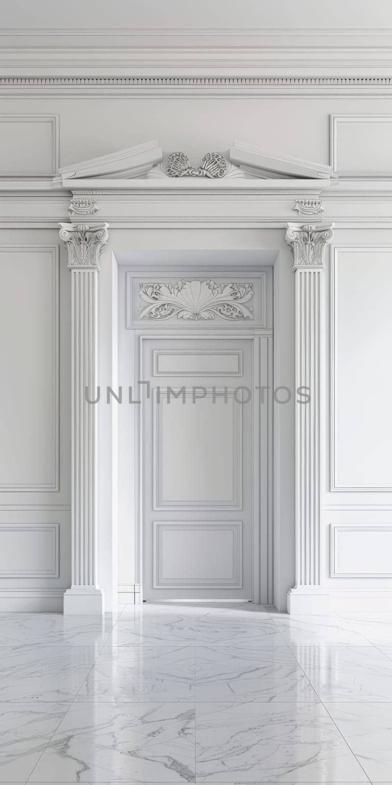 Classic white background mockup scene for showcasing various designs.