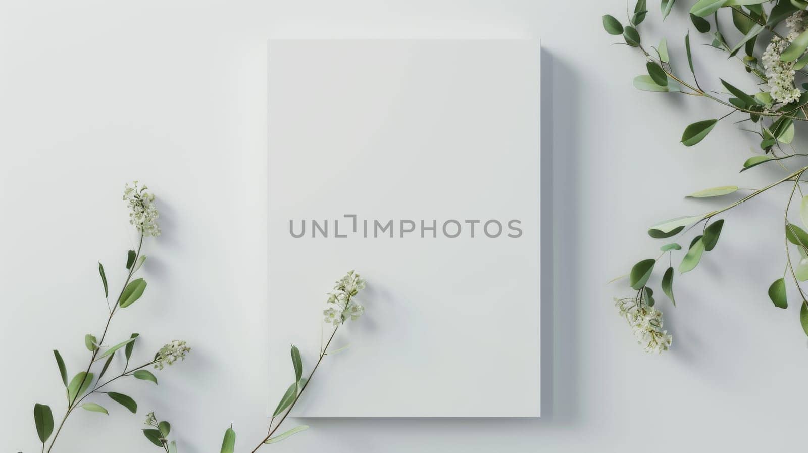 Clean and elegant mockup design with a blank background.