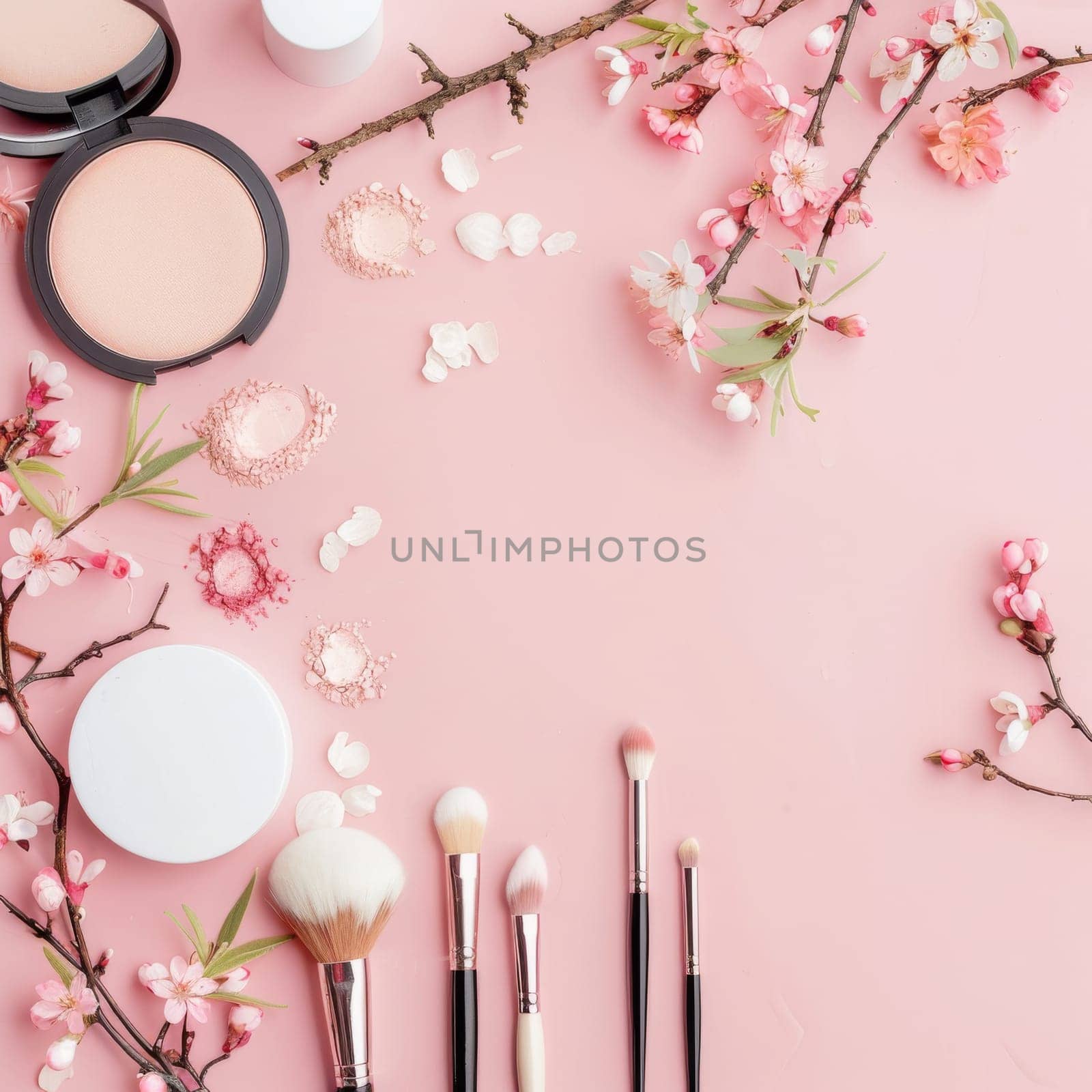 Copy space for makeup tutorial or beauty product promotion.