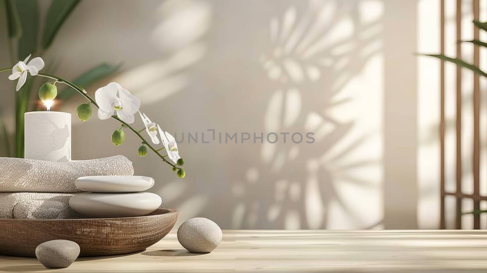 Copy space harmoniously incorporated into the design of wellness imagery
