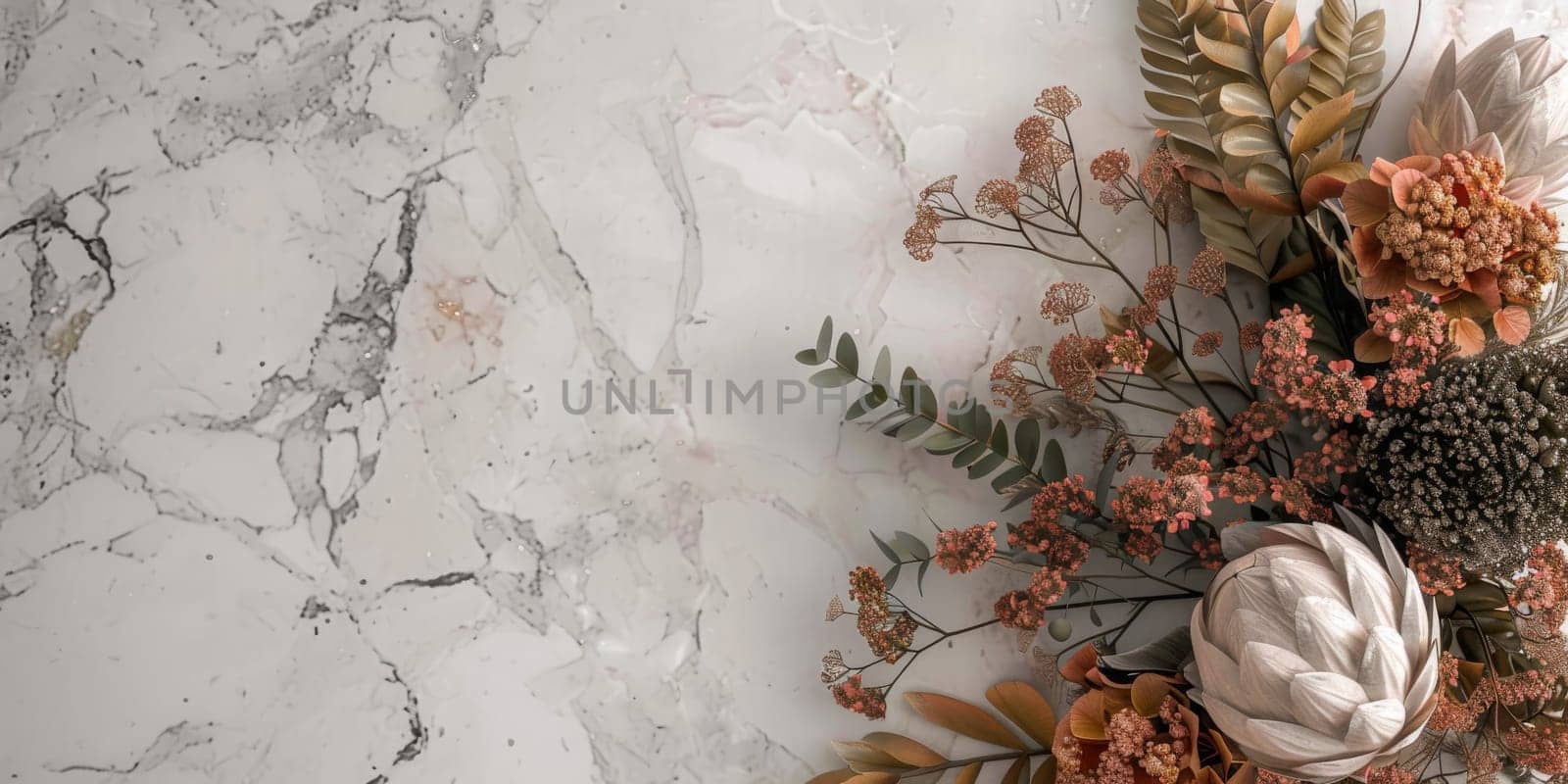 Decorative mockup arrangement with stylish decoration for a chic look.