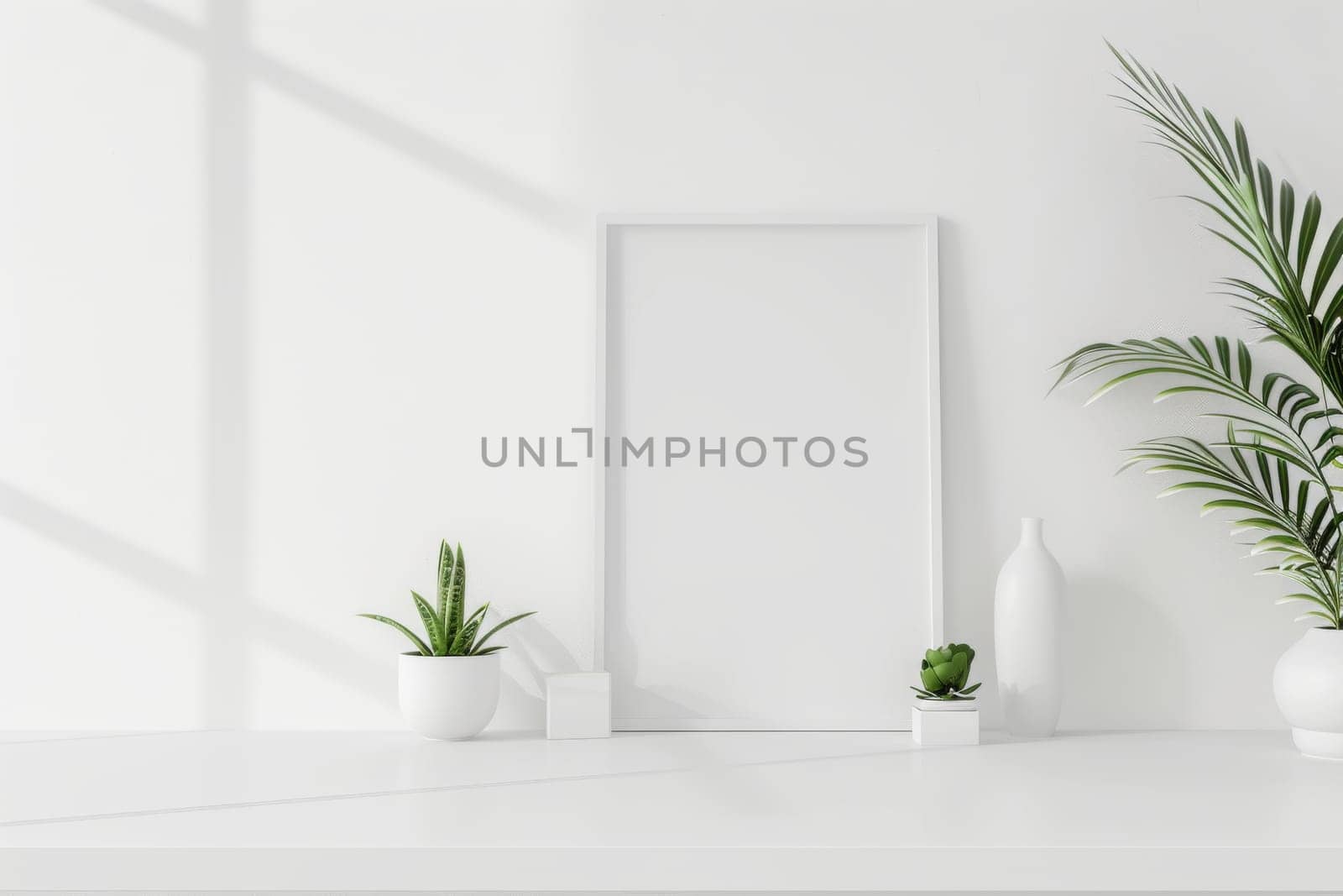 Crisp and clear mockup setup against a clean and minimalist white backdrop.