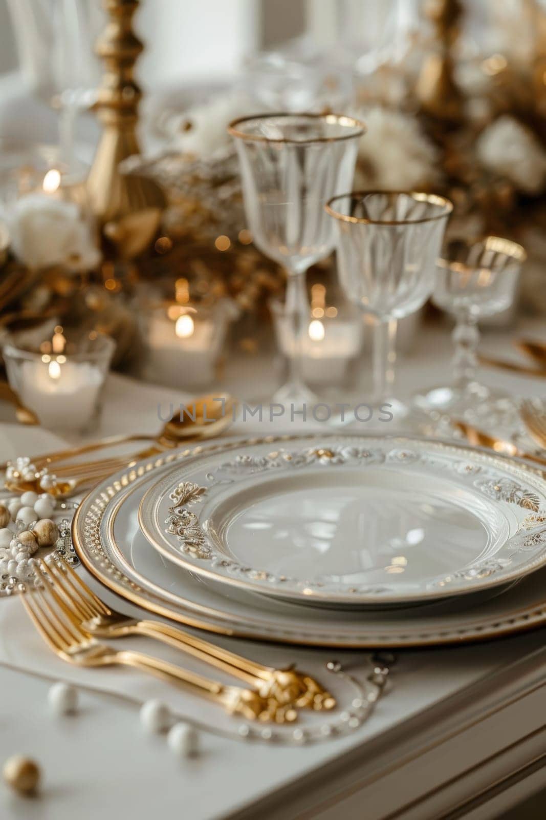 Decorative mockup setup showcasing ornate details for an elegant presentation.