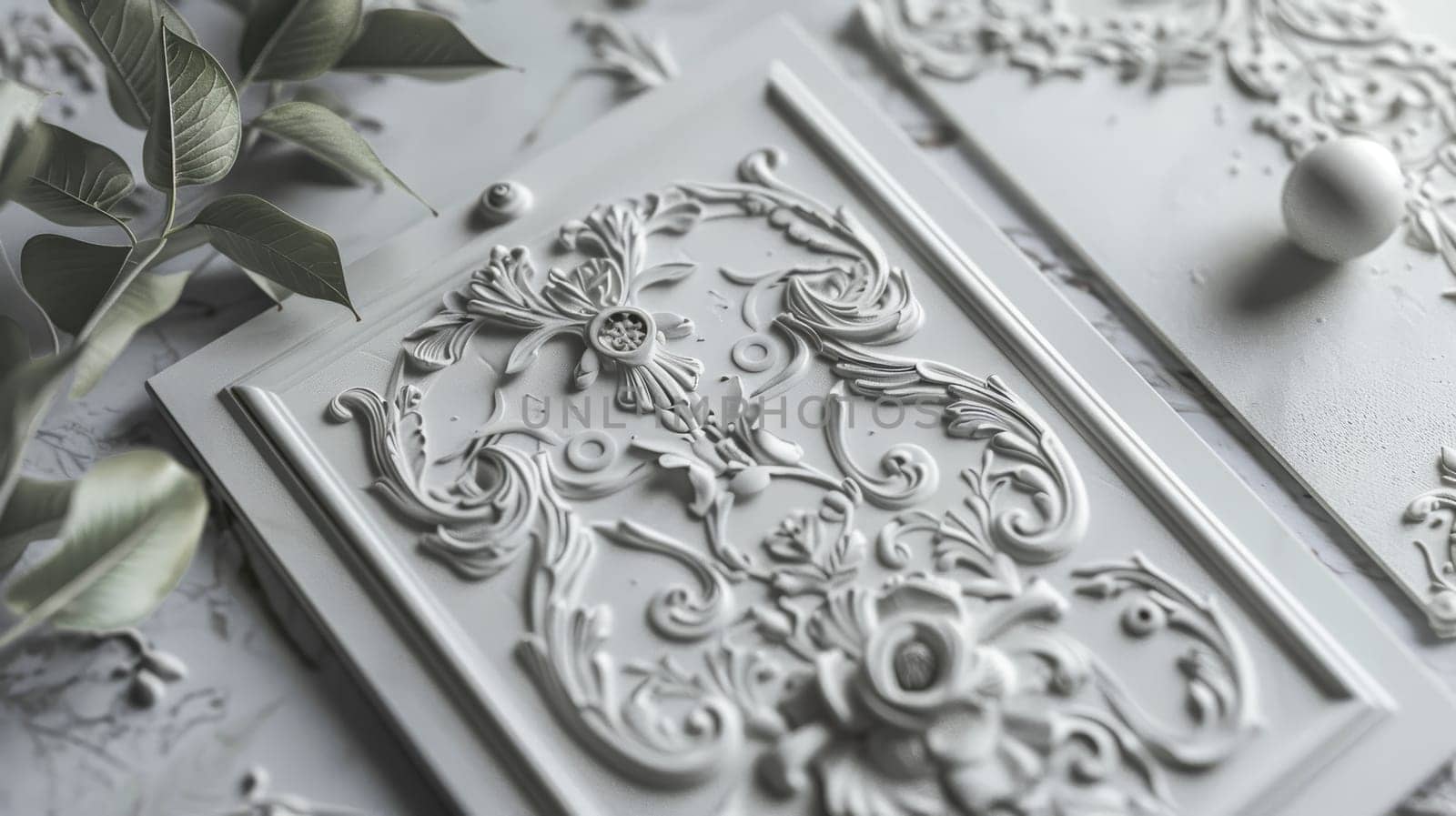 Delicate mockup design featuring intricate decoration for a graceful presentation.