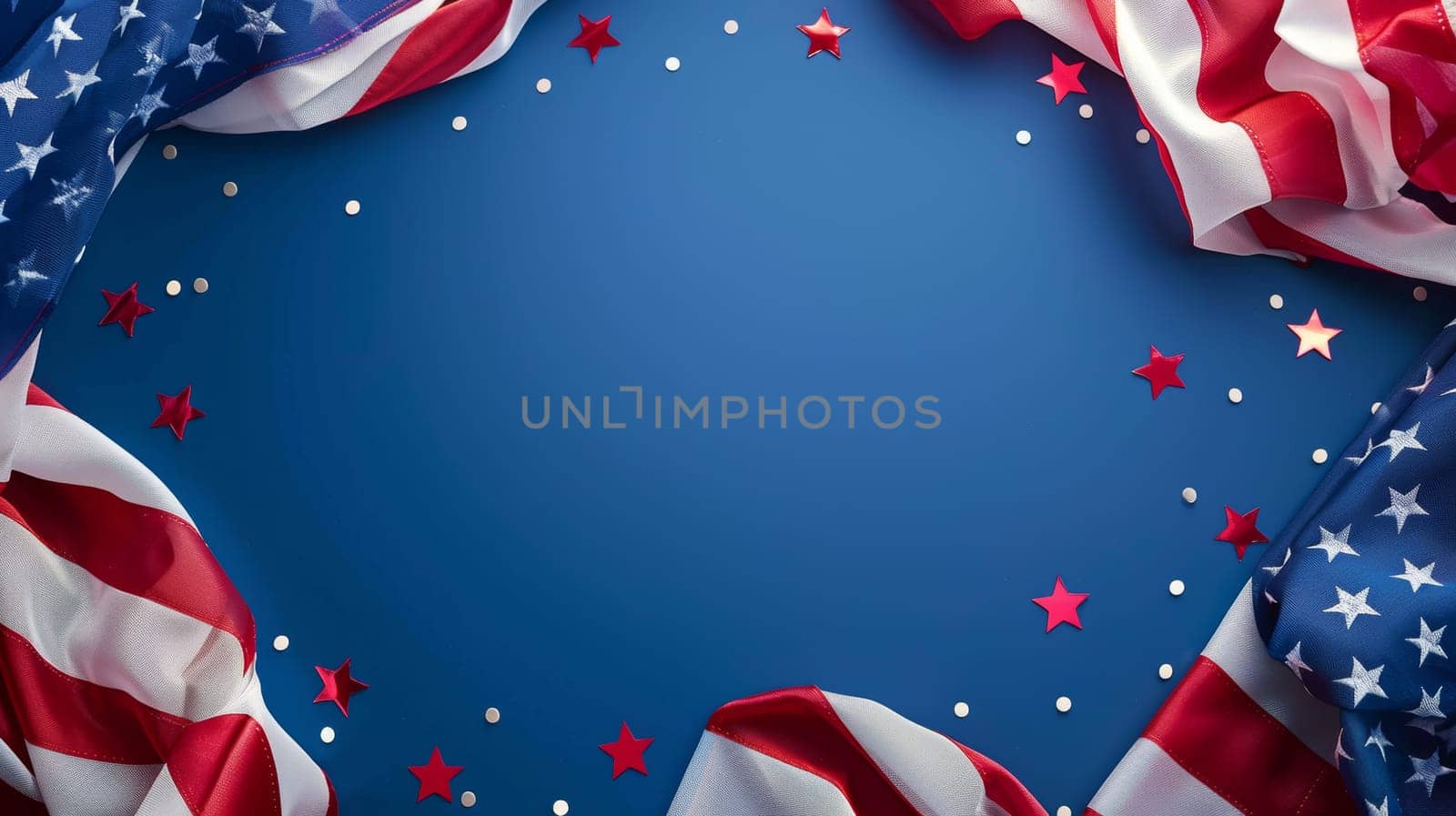 Decorative elements for a festive Patriot Day celebration.