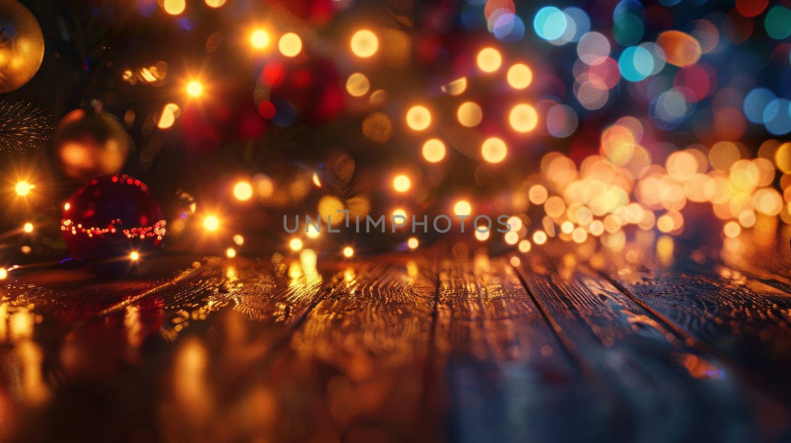 Festive atmosphere with ample copy space for branding or announcements