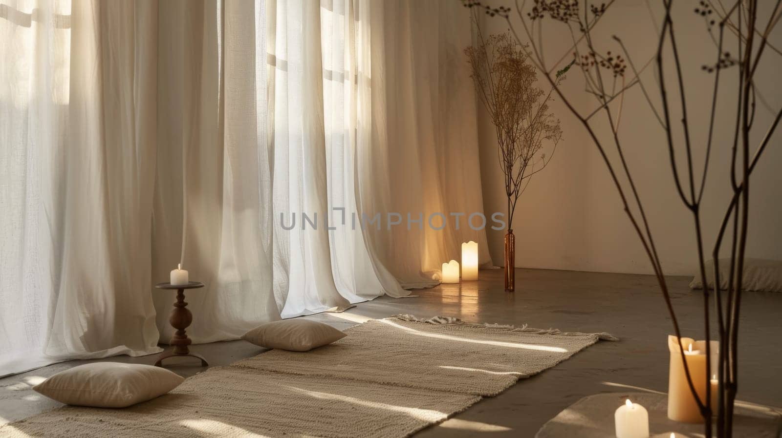 Minimalist party decor creates a serene and inviting atmosphere