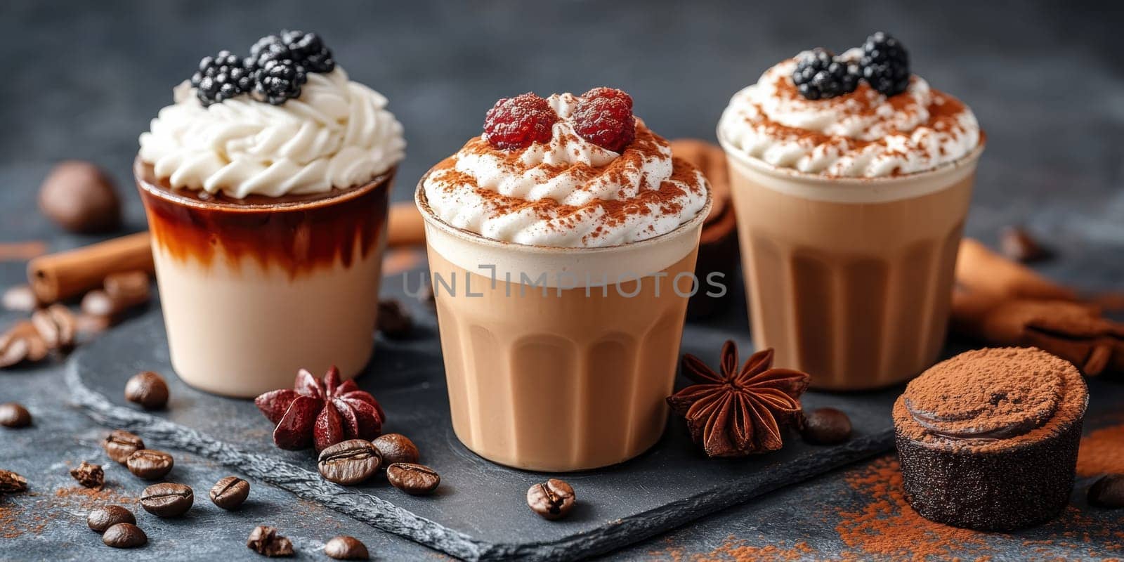 thanks giving traditions around the world, coffee, dessert . AI generative.