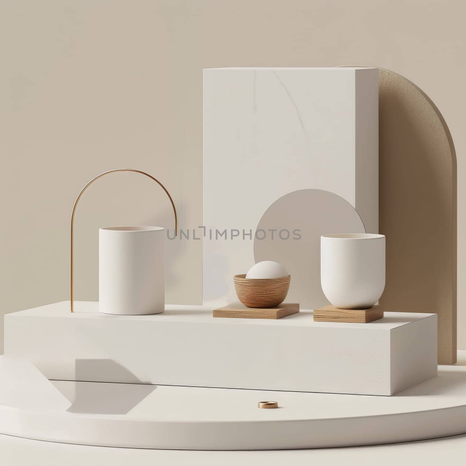 Minimalistic mockup design for a modern presentation.