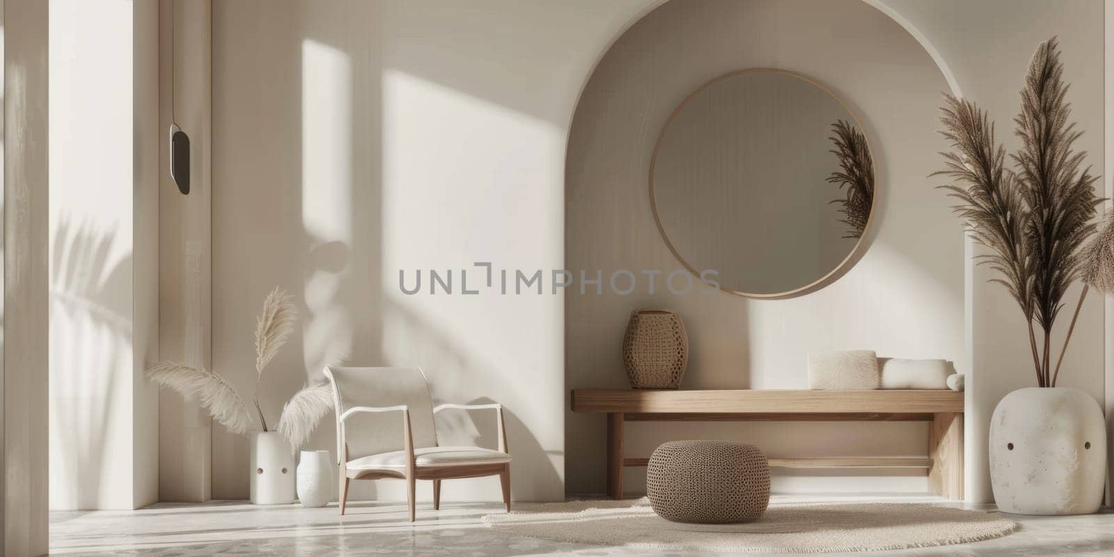 Minimalistic mockup scene for showcasing design concepts.
