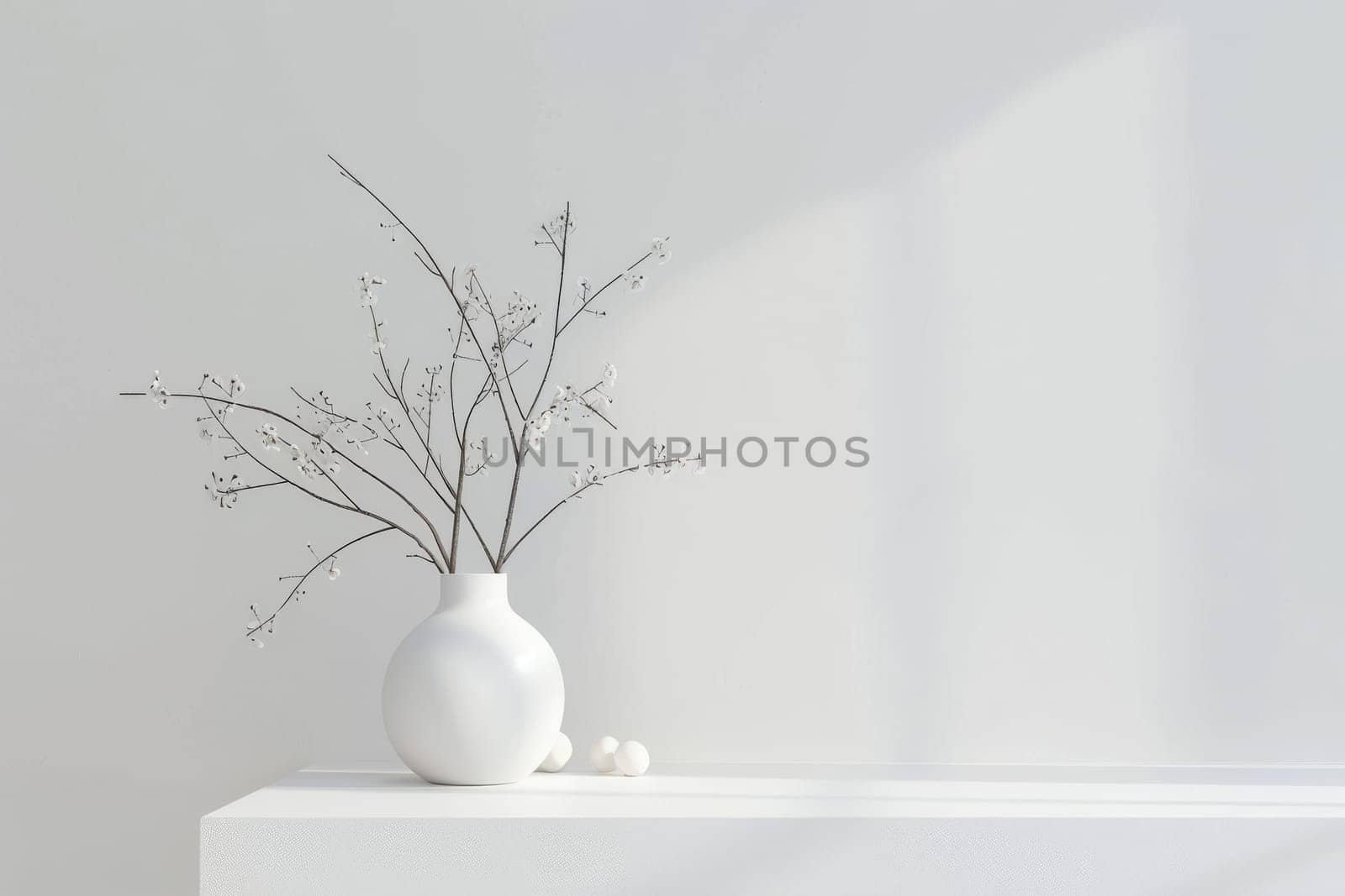 Minimalistic mockup setup with a pristine white background for focus.