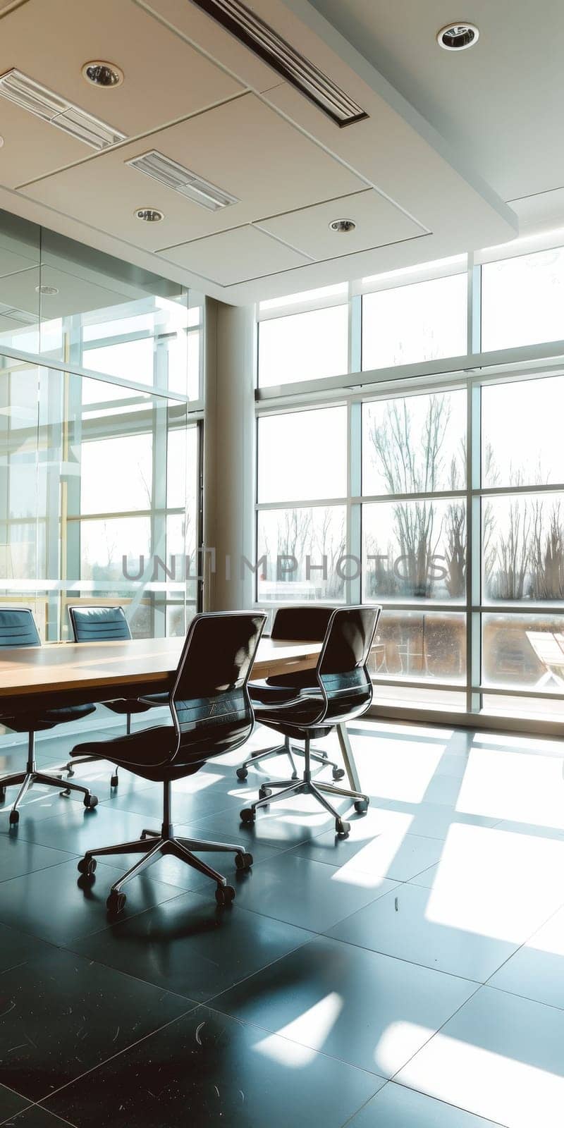 Modern business environment with plenty of room for copy.