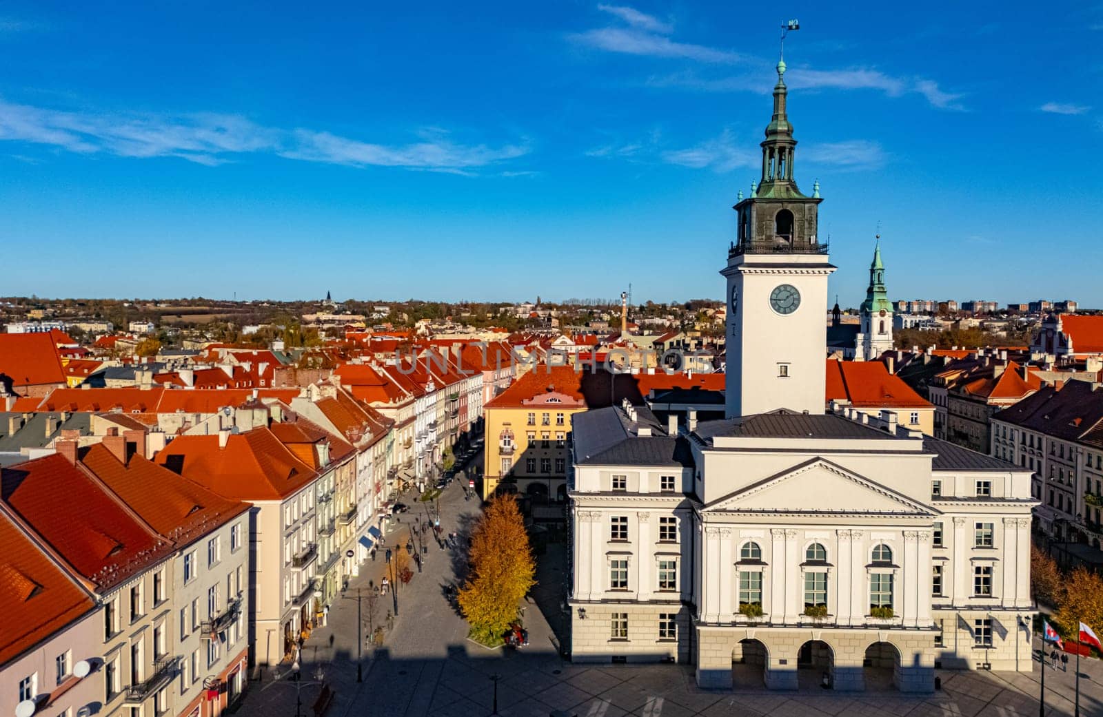 Architecture of Kalisz old town in Greater Poland Voivodeship, Poland