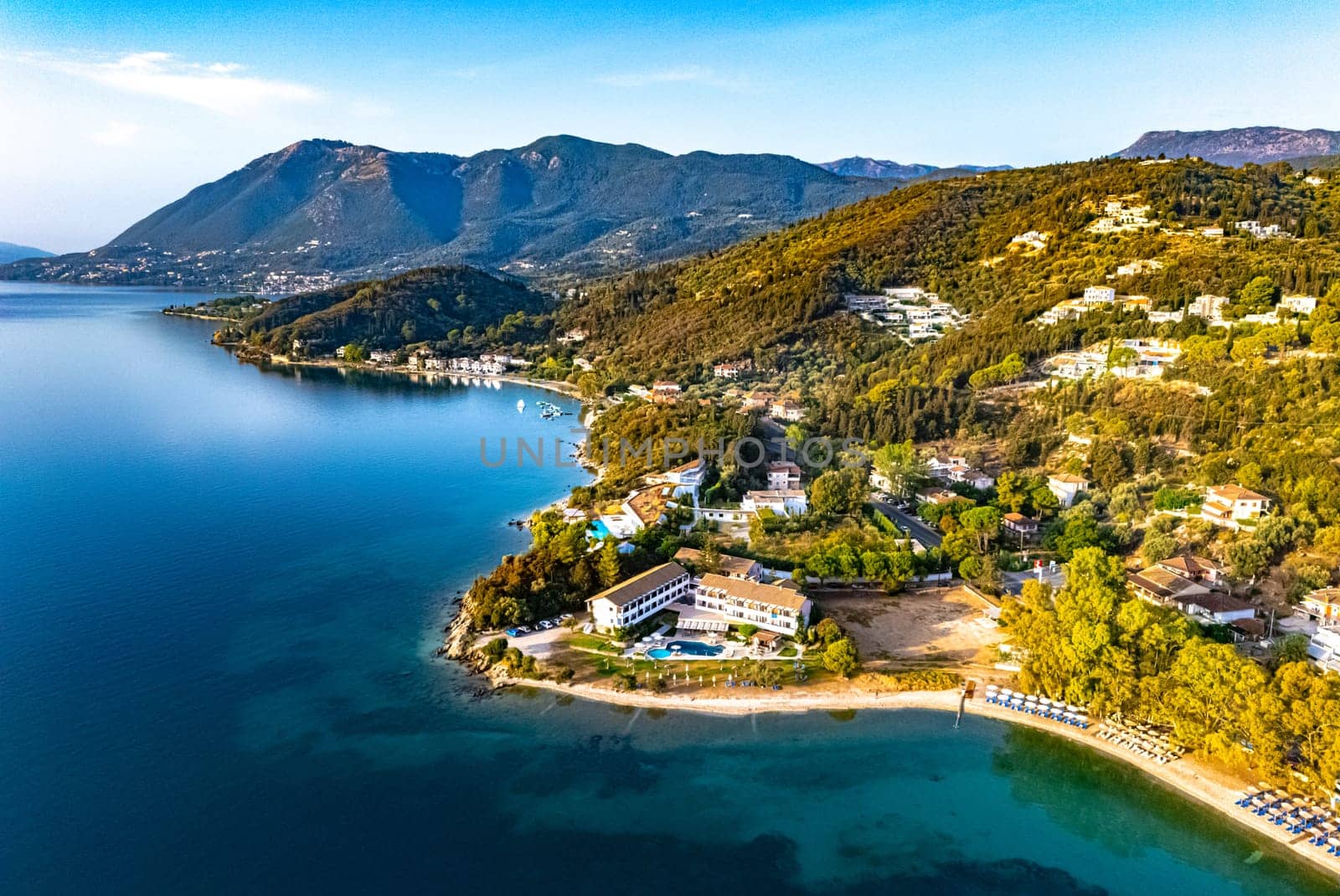 Village of Lygios, near Lefkada City on Lefkada island, Greece.